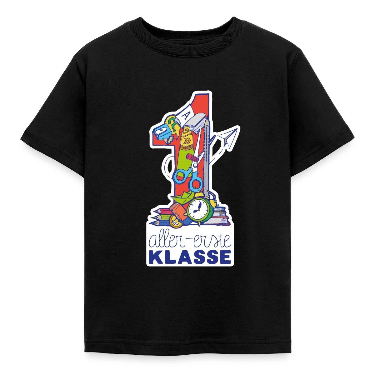 T-Shirt Einschulung Schulkind Erste Klasse Kinder T-Shirt