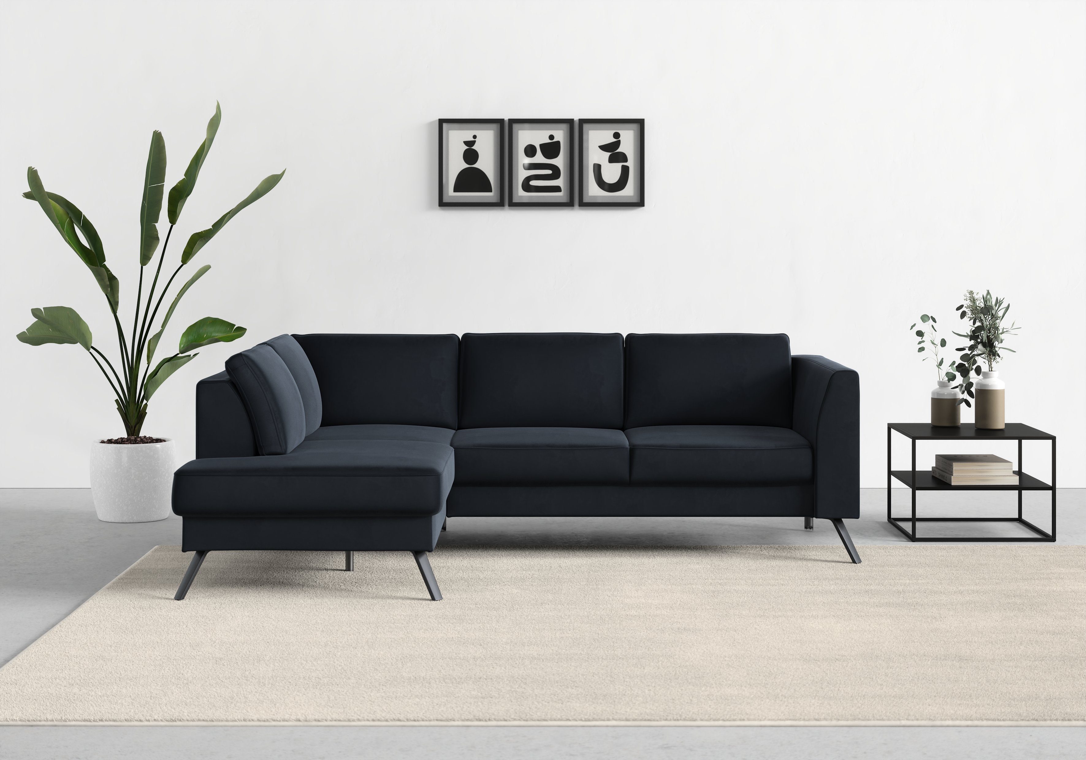 mit Ecksofa Sitztiefenverstellung Federkern sit&more Lindholm, und