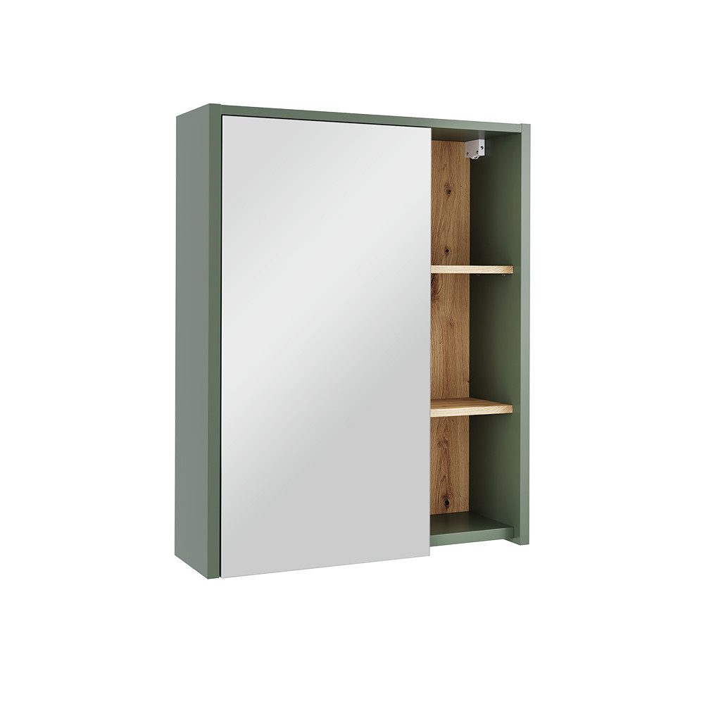 Vicco Badezimmerspiegelschrank Viola, Grün/Artisan, 60 x günstig online kaufen