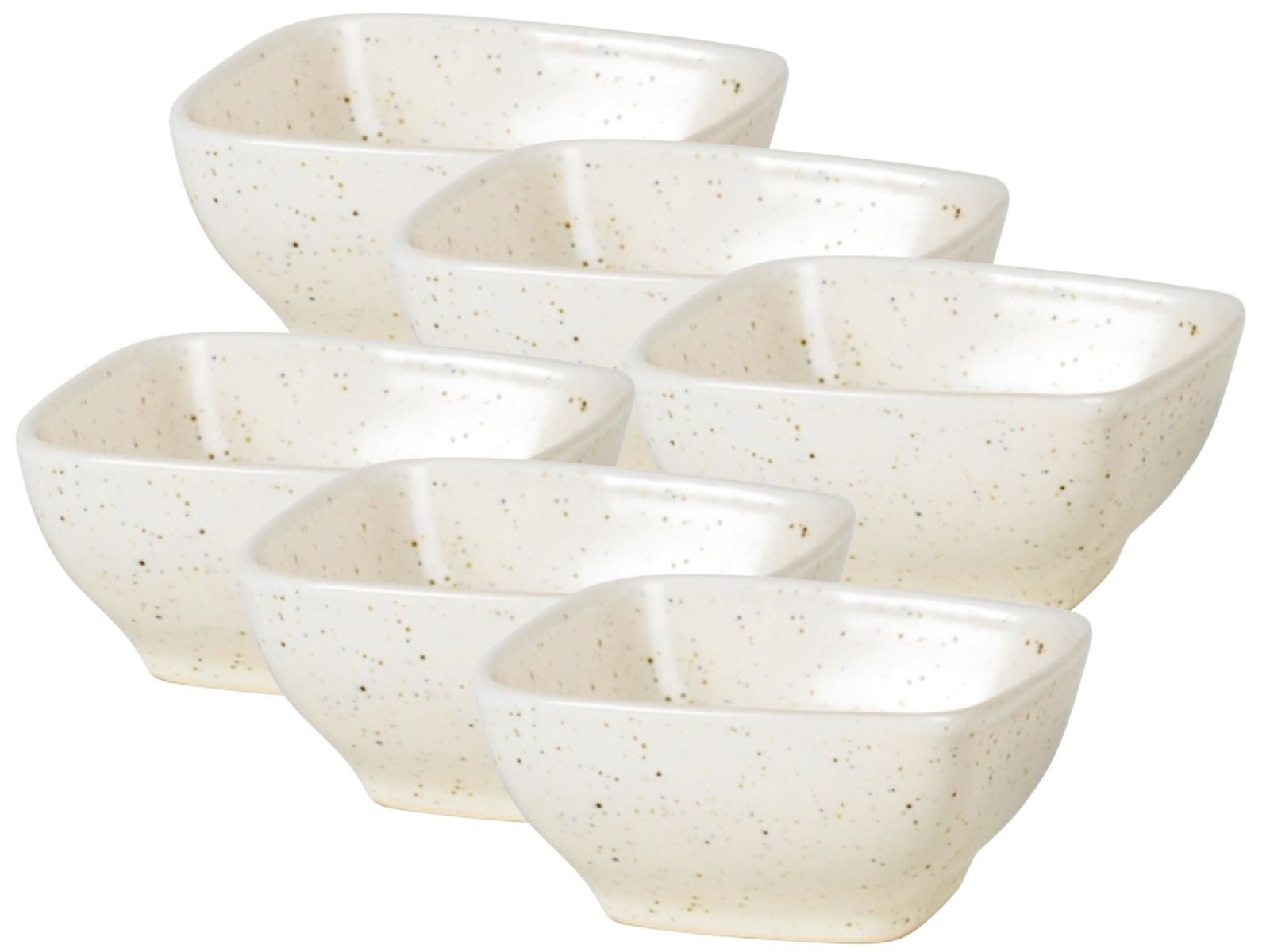 Broste Copenhagen Geschirr-Set NORDIC VANILLA Schale 8cm Set6, Steingut