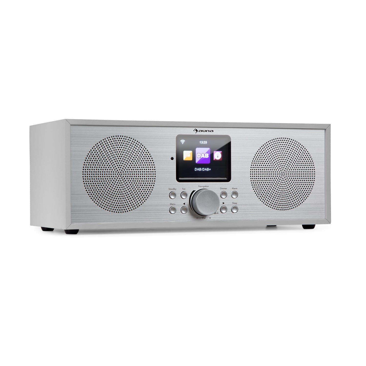 Auna Silver Star Radio (16 W, Internetradio Bluetooth Radio mit WLAN -DAB+ Digitalradio Küchenradio)