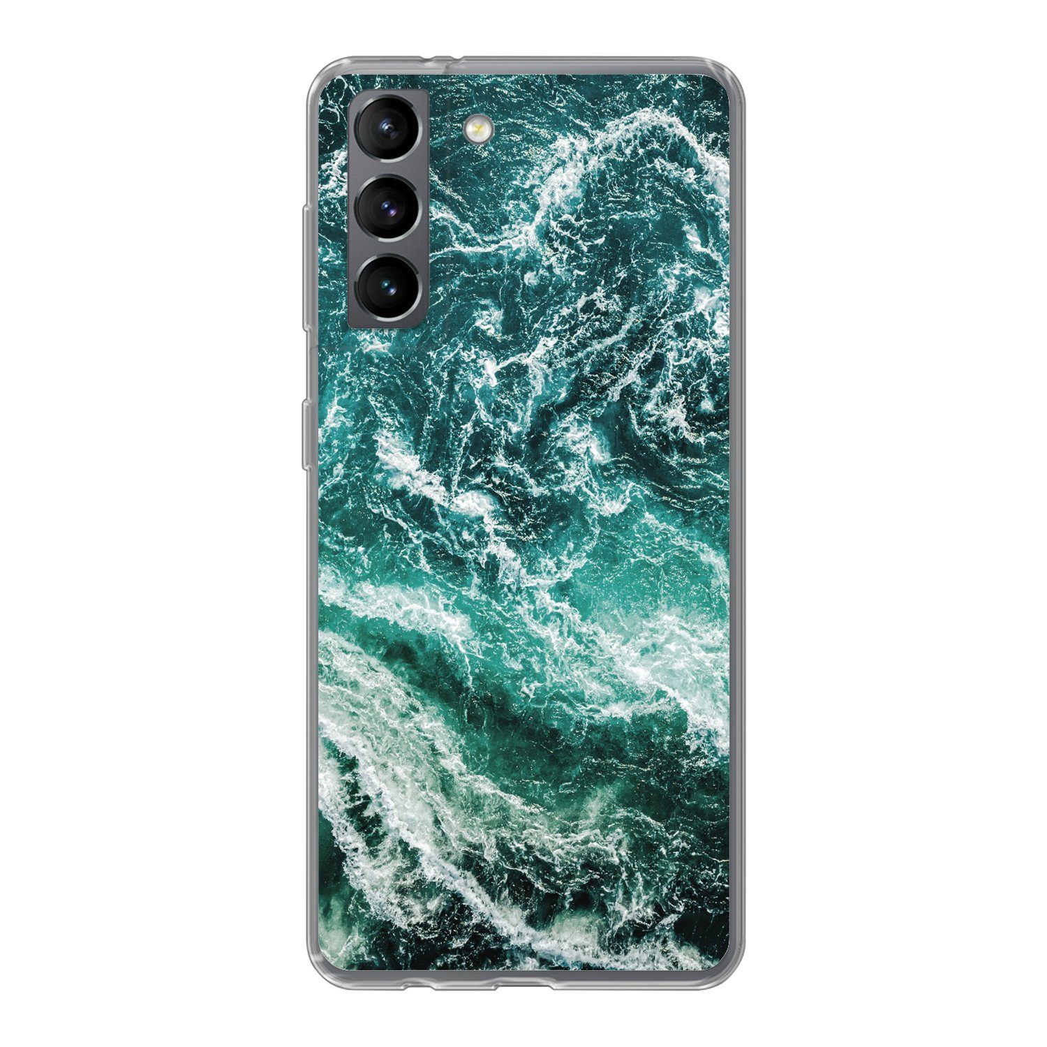 MuchoWow Handyhülle für Samsung Galaxy S21 Marmor - Gemustert - Natursteine, Phone Case, Silikon, Schutzhülle Dünn