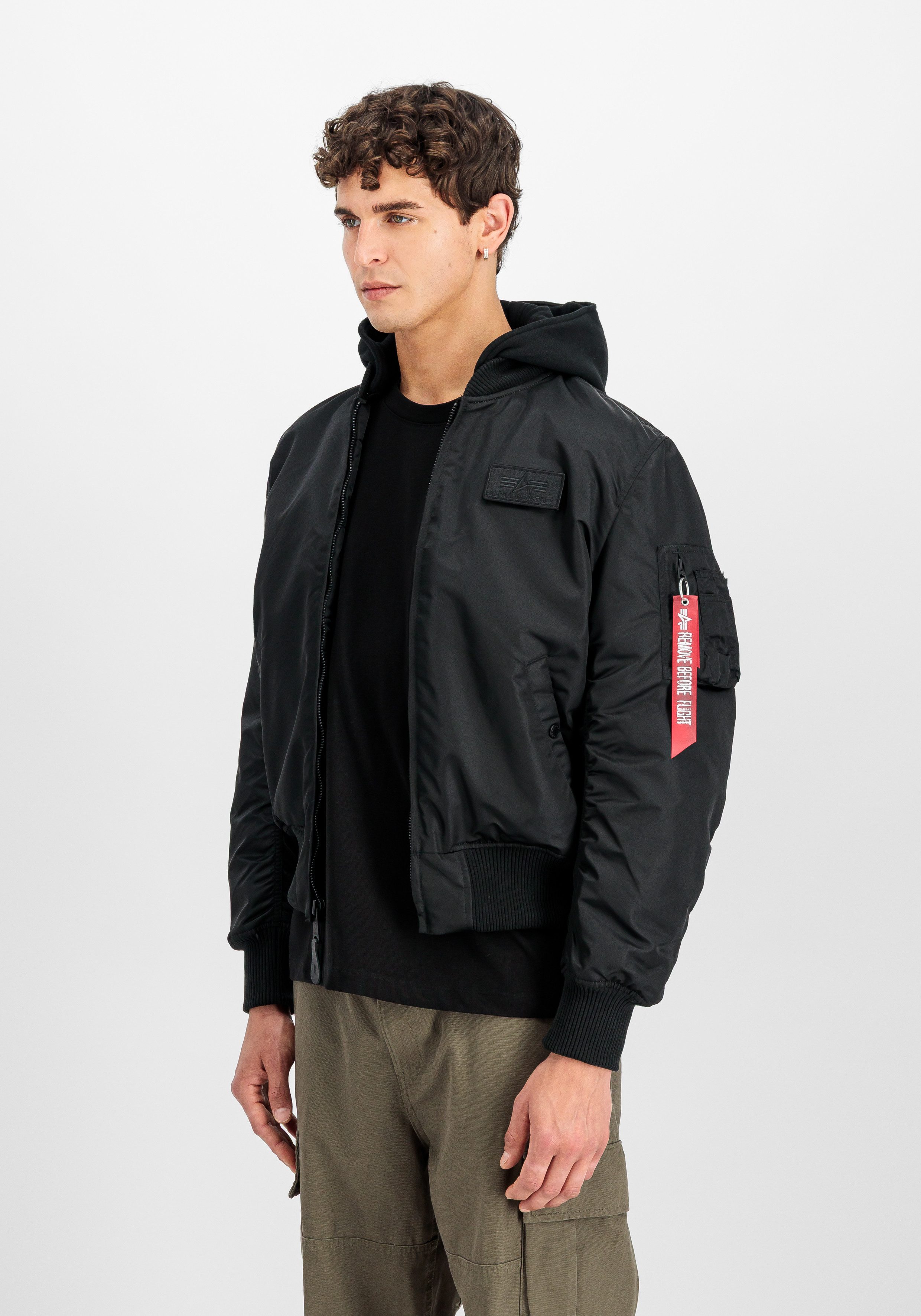 Alpha Industries Bomberjacke MA-1 ZH Back Print Kunstfaser, slim fit günstig online kaufen