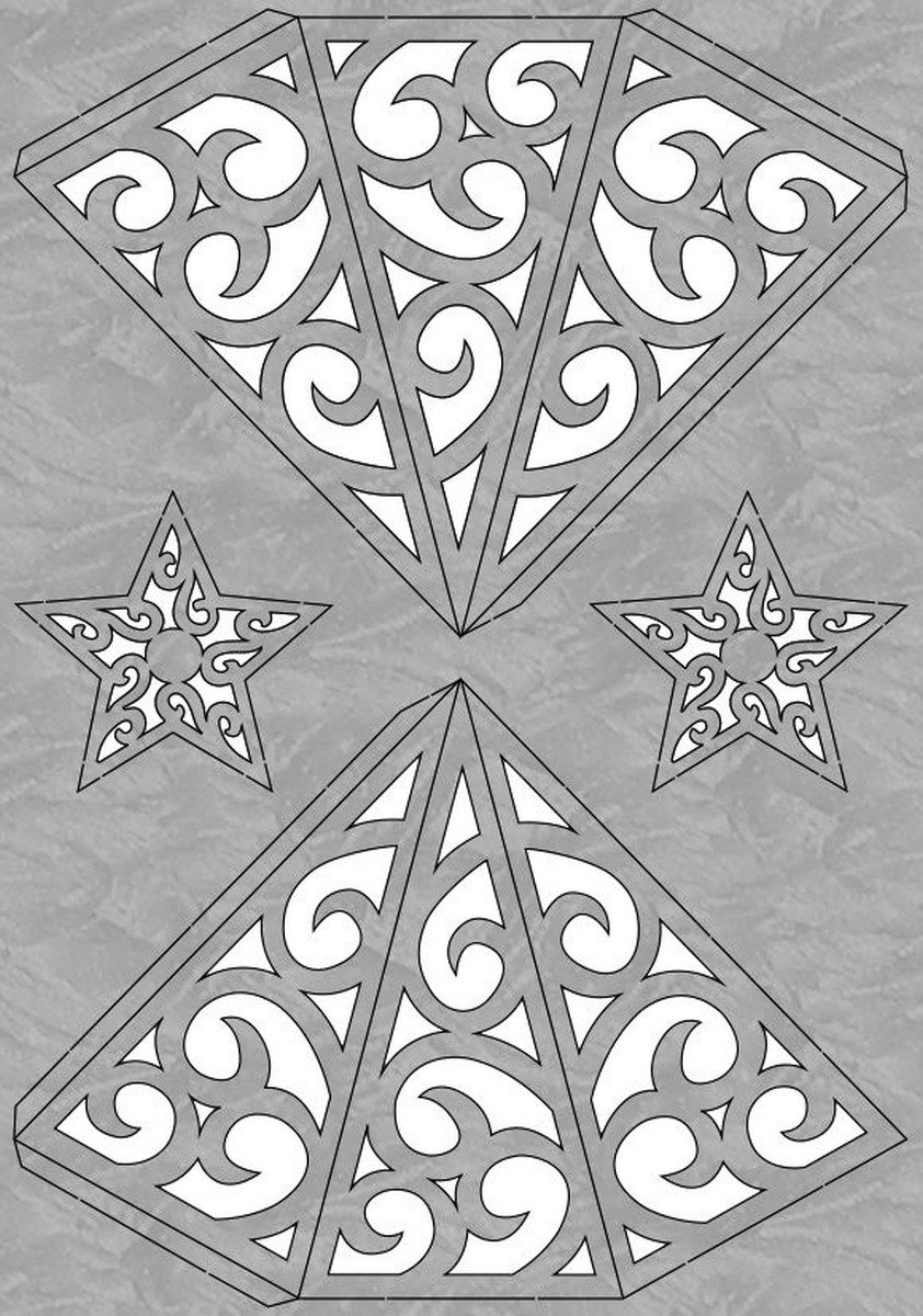 Ursus - Ludwig Bähr Bastelfilz Bastelset Modena-Stern Grace 230g/qm A4 silber