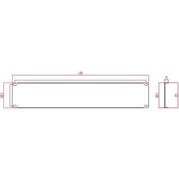 Renkforce Netzwerkschrank 48.26 cm (19) Blindpanel 2 HE