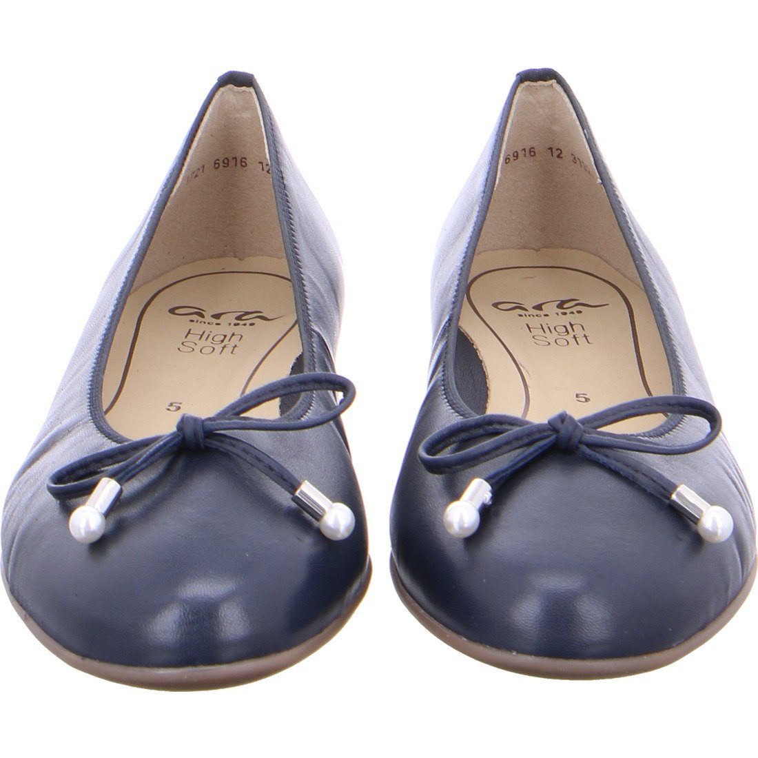 Ara - Rauleder Sardinia Damen Ara blau Ballerina Ballerina Schuhe, 039203