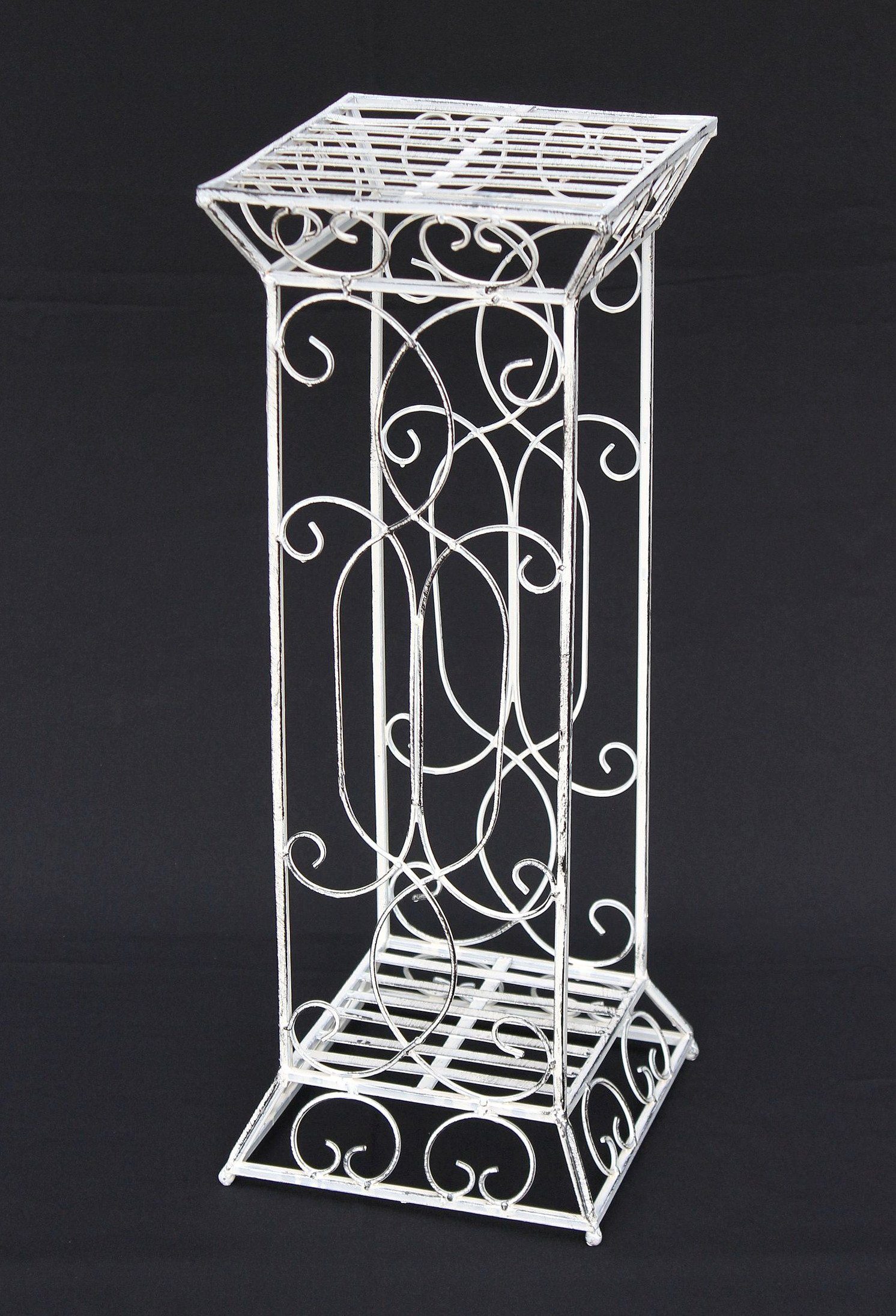 DanDiBo Blumenhocker Metall Weiß Eckig 63 günstig online kaufen