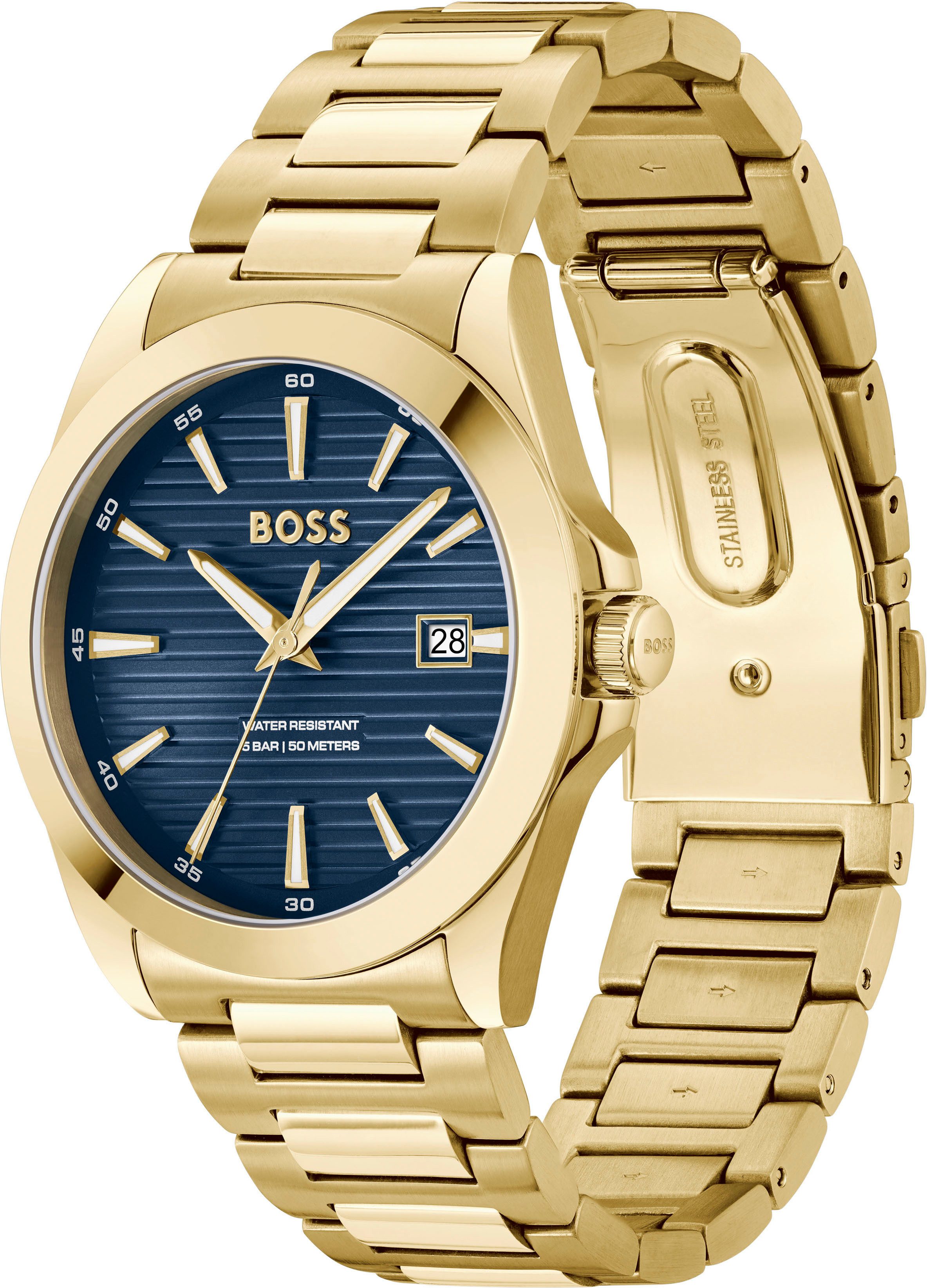 BOSS Quarzuhr STRIKE 1514172, Armbanduhr, Damenuhr, günstig online kaufen