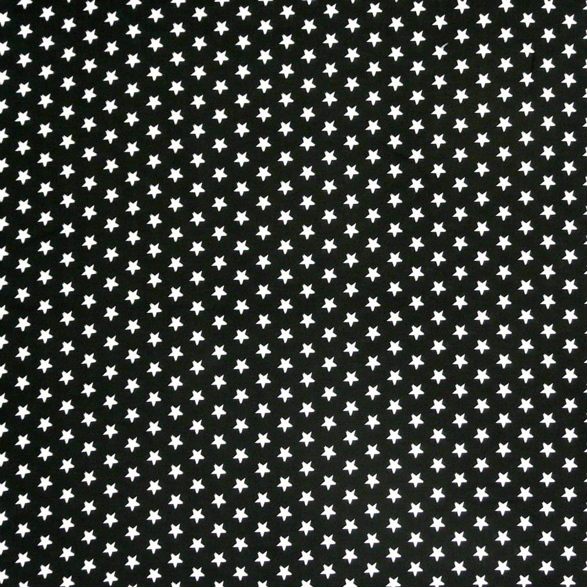 SCHÖNER LEBEN. Stoff Baumwollstoff Meterware Sterne 1x1cm schwarz weiß, allergikergeeignet,atmungsaktiv,pflegeleicht