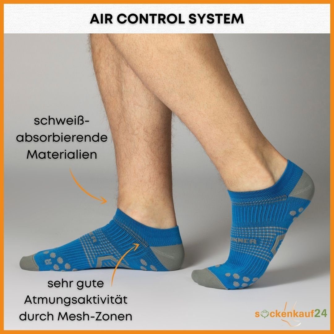 sockenkauf24 Laufsocken low Cut Sportsocken für Herren & Damen Laufsocken kurz (3-Paar) Atmungsaktive Running Socks 50203P WP
