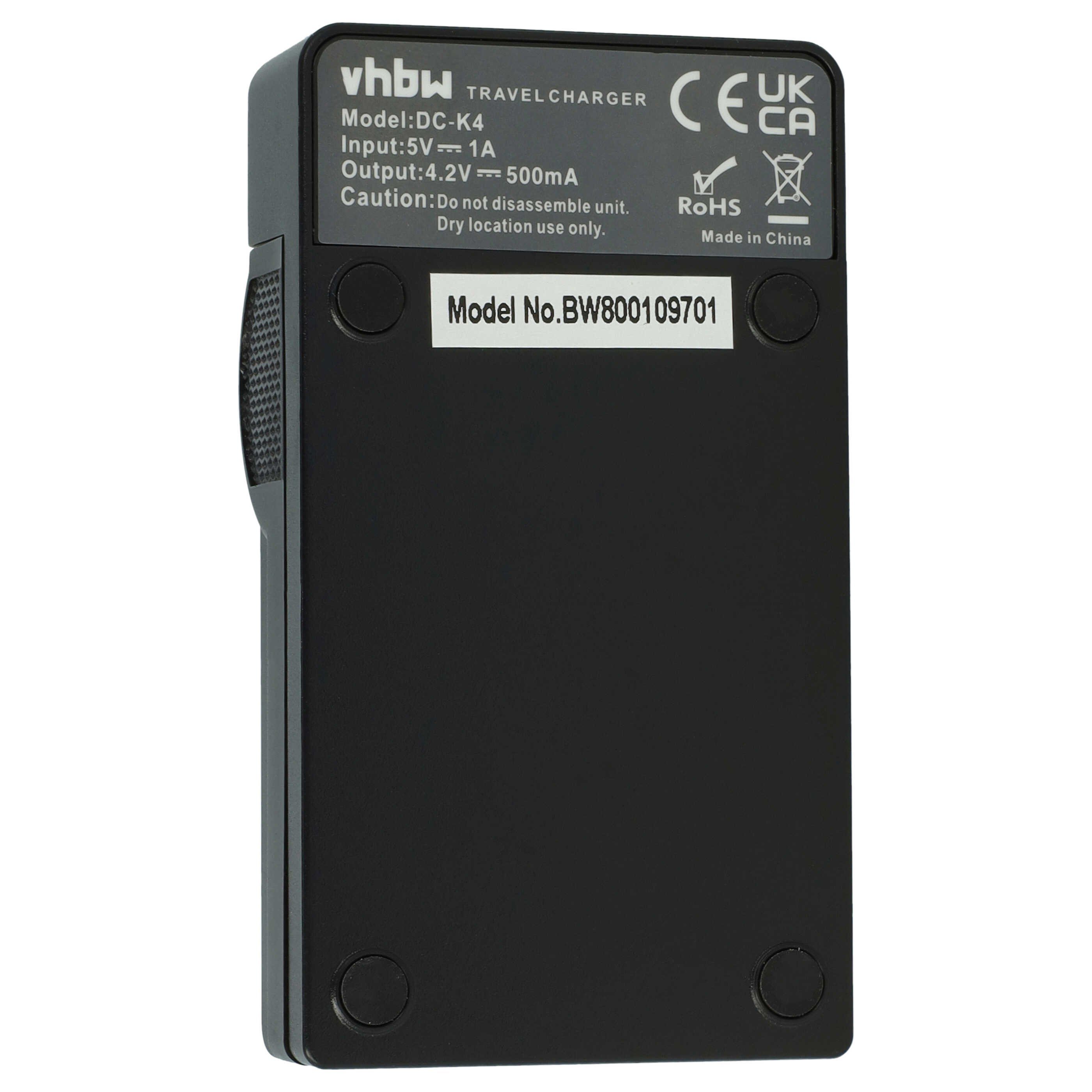 vhbw passend für Samsung WB550, WB600, WB500, WB5500, WB5000, WB350F, WB352 Kamera-Ladegerät (Ladestation zum Laden eines Akkus an jeder USB-Buchse z.B. am PC) – Bild 4 von 5