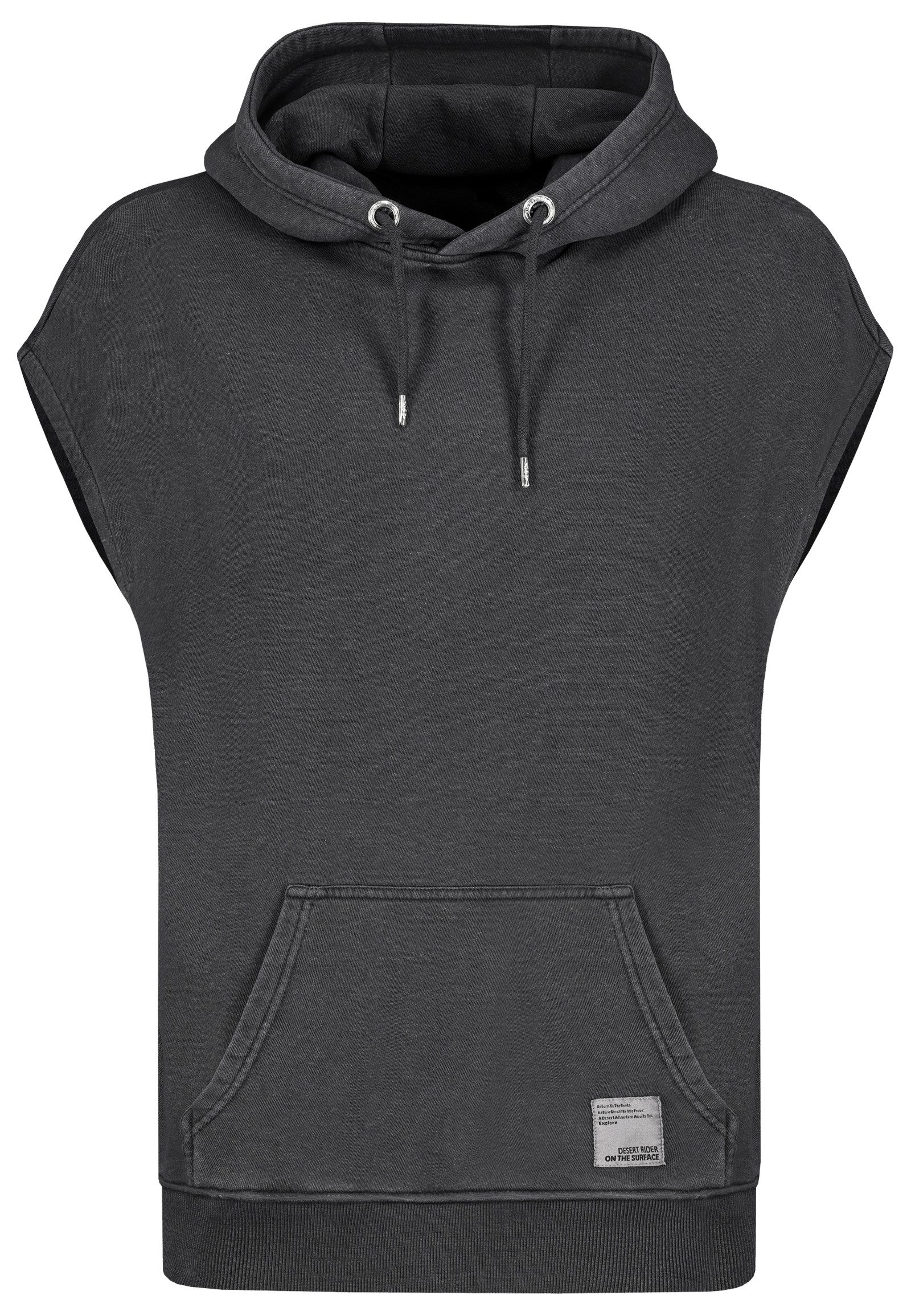 Eight2Nine Hoodie Mit Kapuze und Vordertasche, Ärmelloser Denim Design Slee günstig online kaufen