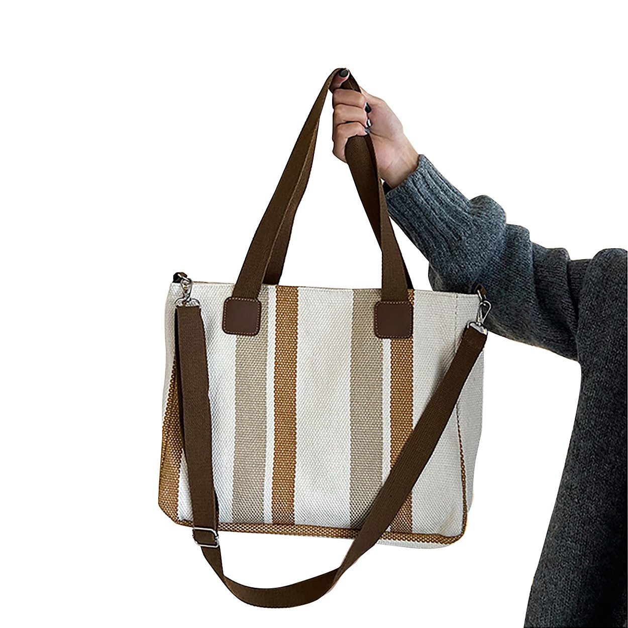 ibettertec Shopper Handtasche Damen-Umhängetasche Große Leichte Frauen Schultertasche (Geschenke für Frauen in schlichter Optik, Damentaschen mit großem Fassungsvermögen), modische Pendlertasche, Freizeittasche im ausländischen Stil