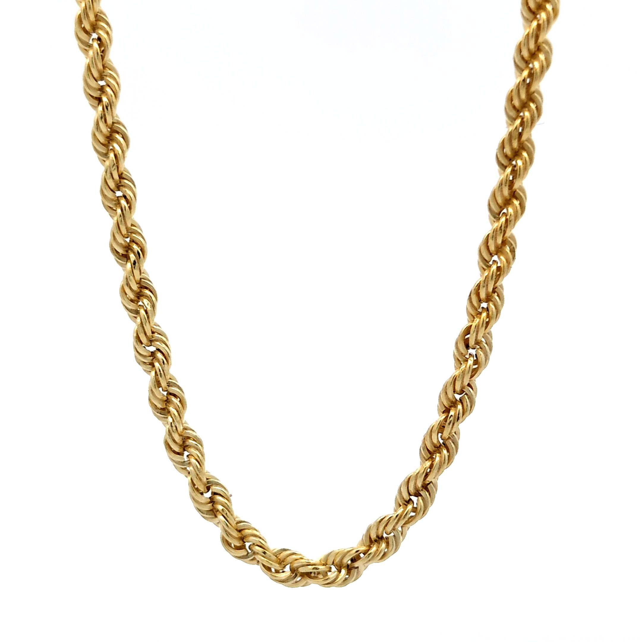 HOPLO Goldkette Goldkette Kordelkette Halskette Breite 2,2 mm 40 cm 333 - 8 Karat Gold, Made in Germany – Bild 4 von 5