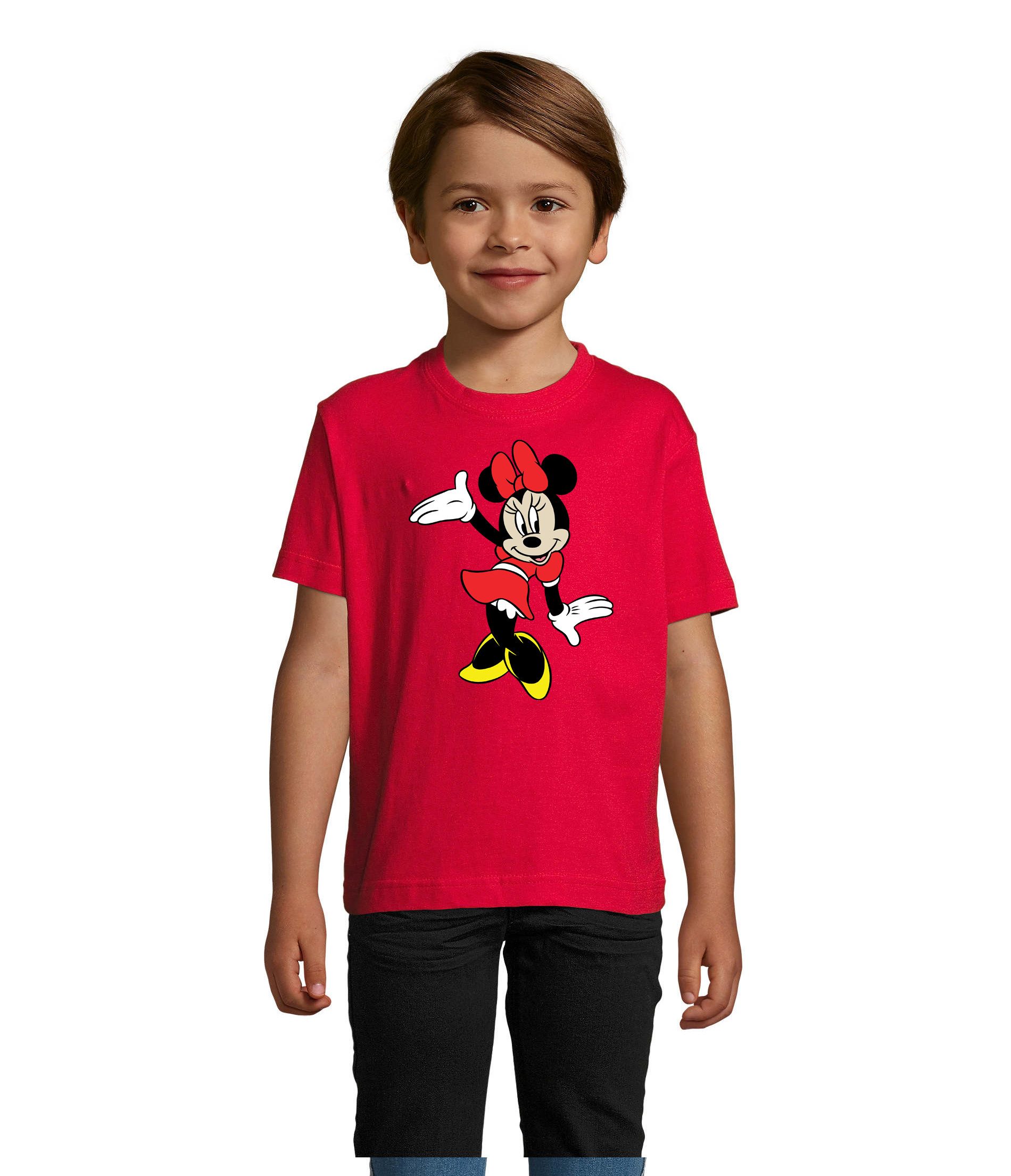 T-Shirt MinnieDance K Tee Kinder T Shirt Cartoon Maus Patch Print Motiv