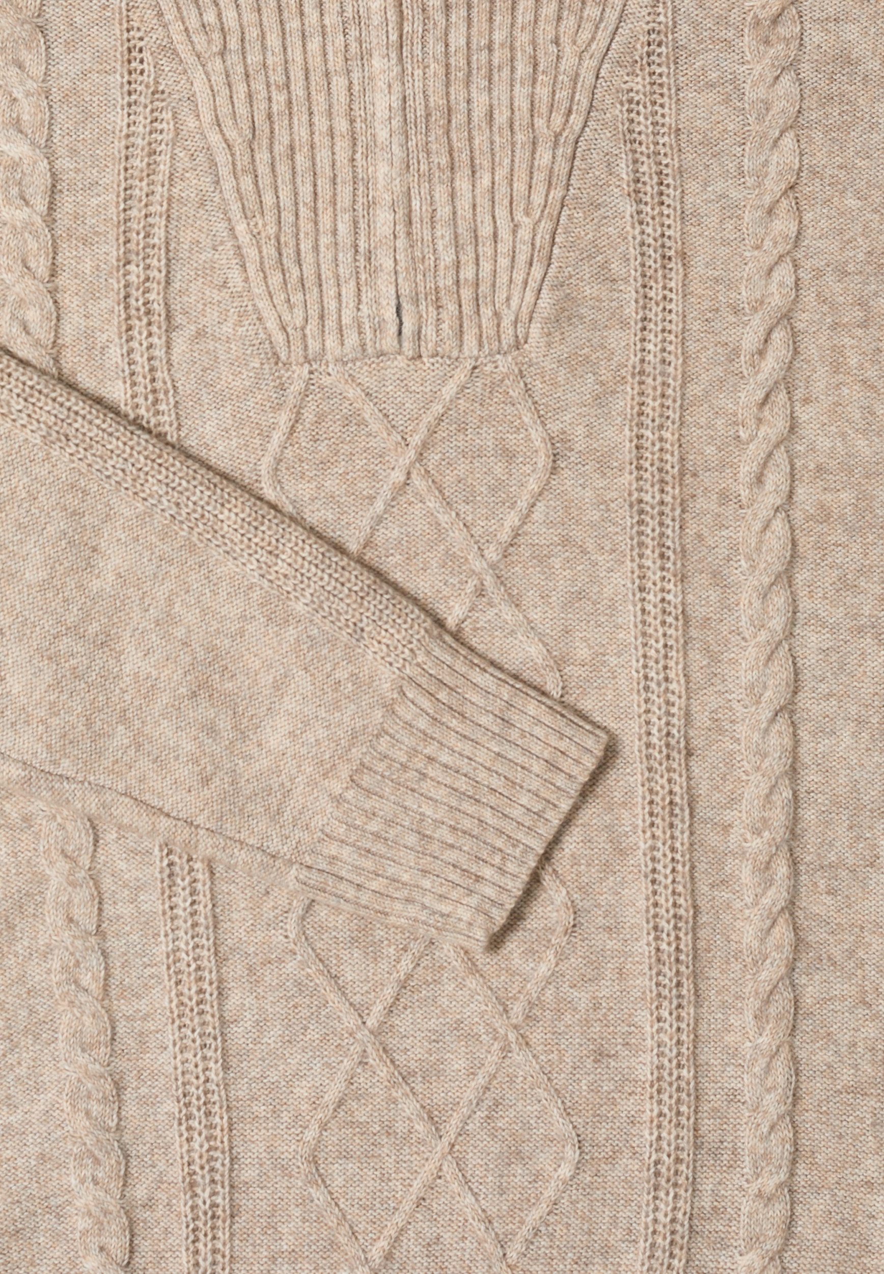 CECIL Strickpullover Troyer with Cable Detail günstig online kaufen