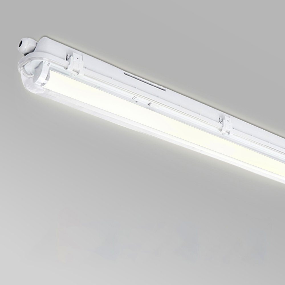 Bettizia LED Außen-Deckenleuchte LED Feuchtraumleuchte Wannenleuchte T8 LED Röhre 120-150cm 18-24W IP65, 18W 120CM, Neutralweiß