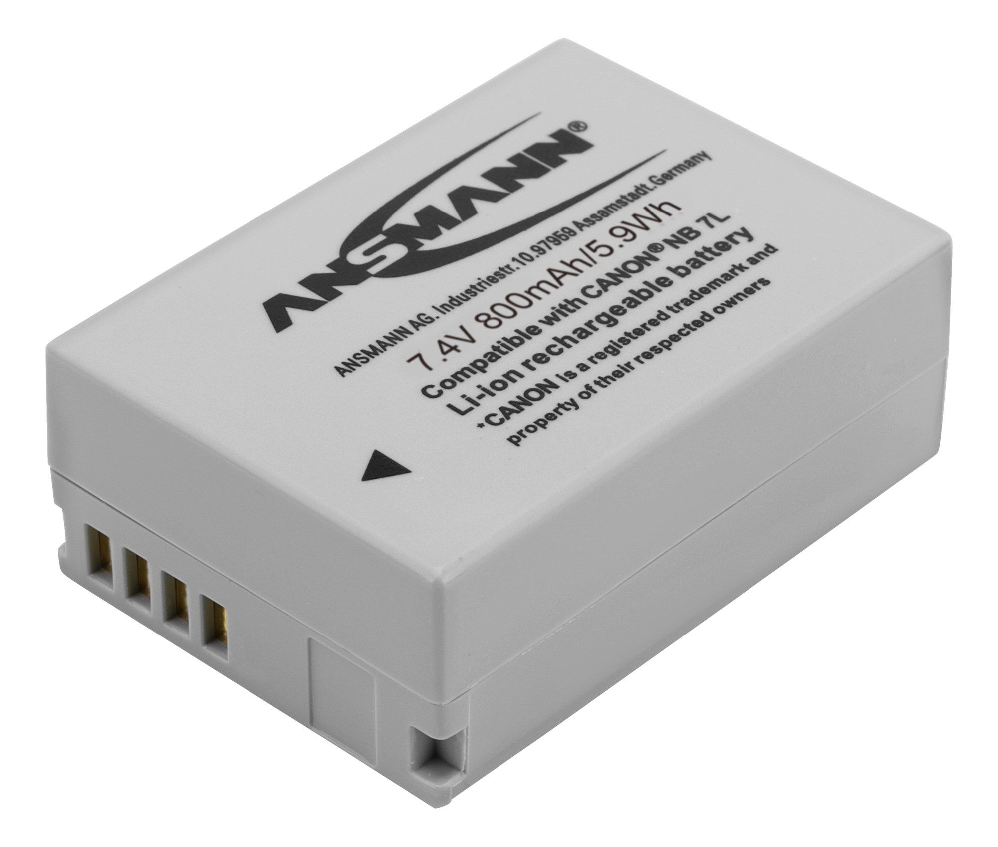 ANSMANN AG Akkupack A-Can NB 7 L Ersatz für Kamera Canon Powershot G10… 5044523 Akku 800 mAh (7.4 V)
