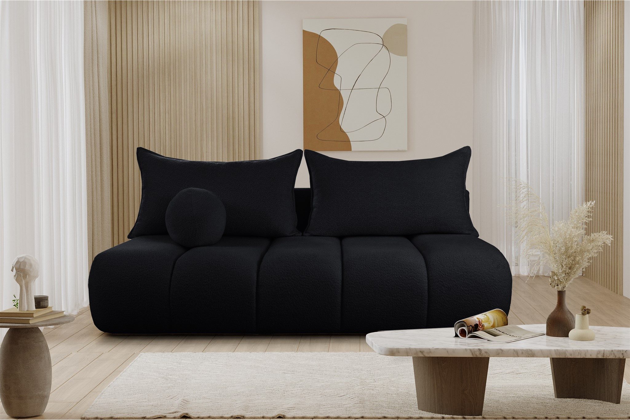 Fun Möbel Schlafsofa Designersofa Sofa 3-Sitzer günstig online kaufen