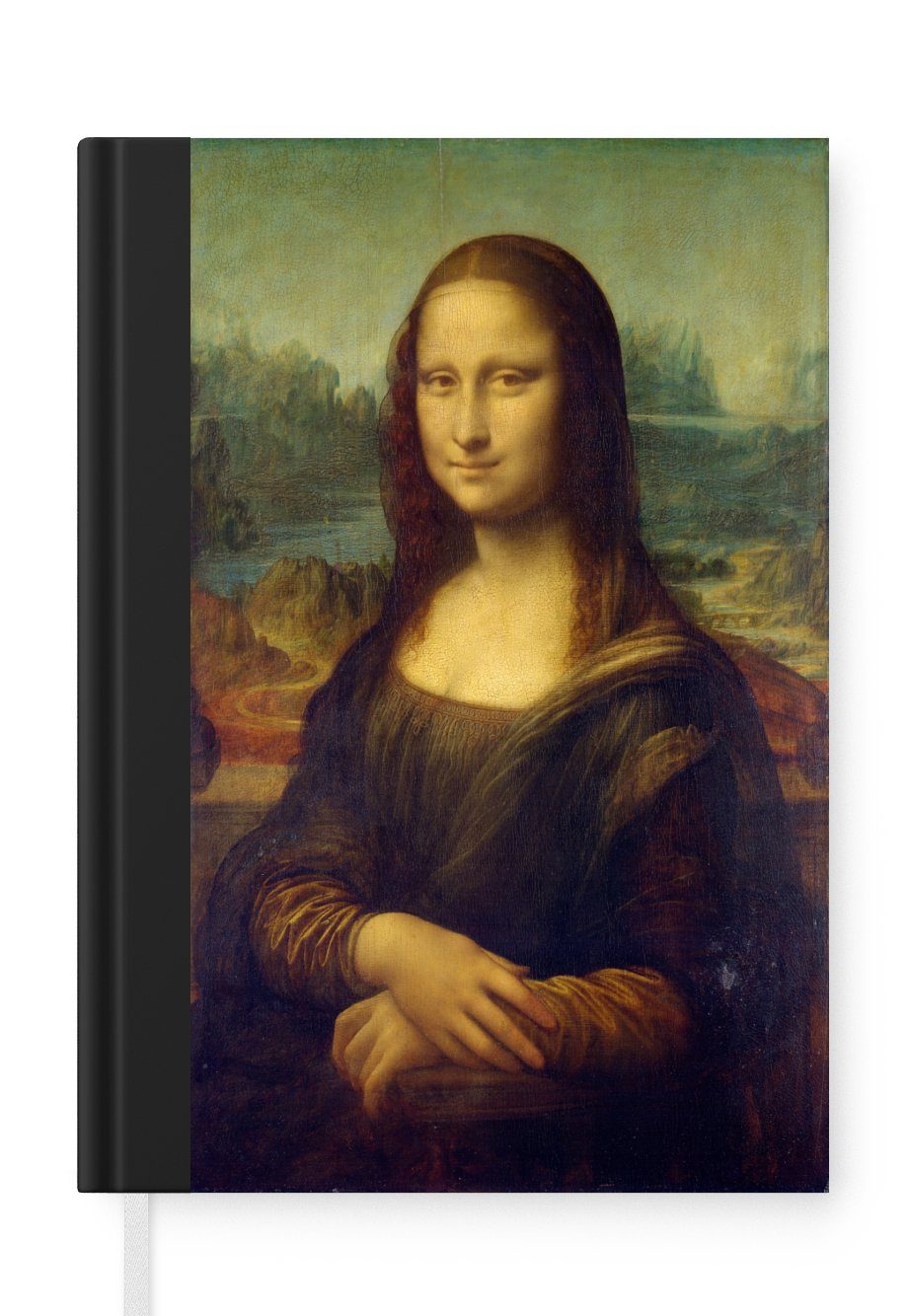 MuchoWow Notizbuch Mona Lisa - Leonardo da Vinci, Journal, Merkzettel, Tagebuch, Notizheft, A5, 98 Seiten, Haushaltsbuch