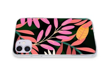 MuchoWow Handyhülle Tropisch - Blumen - Muster, Handyhülle Apple iPhone 11, Smartphone-Bumper, Print, Handy