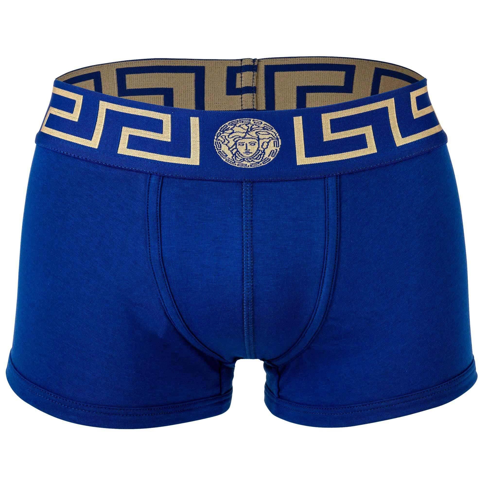 Versace Boxer Herren Boxer Shorts - TOPEKA, Stretch Cotton Blau