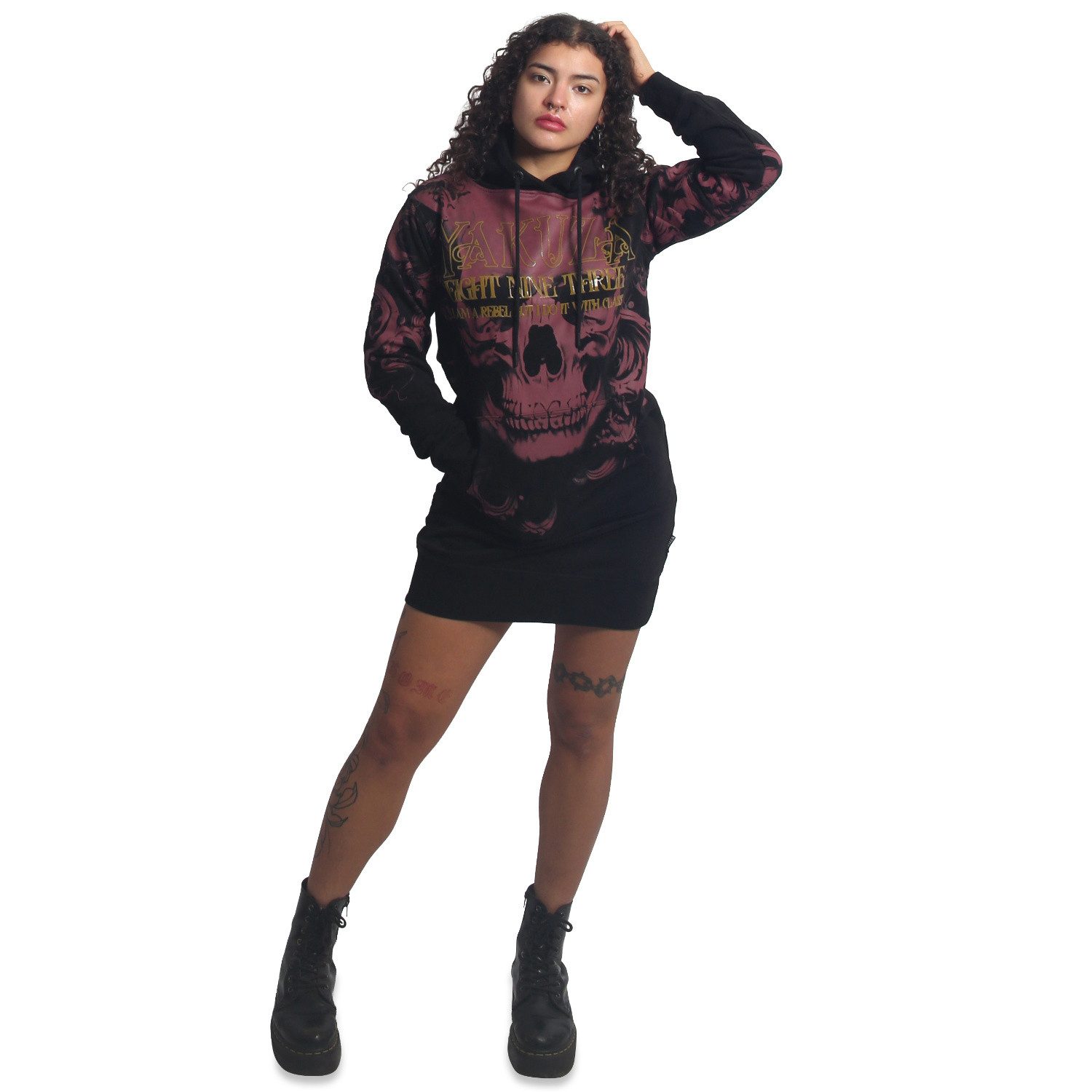 YAKUZA Sweatkleid Lost Skull