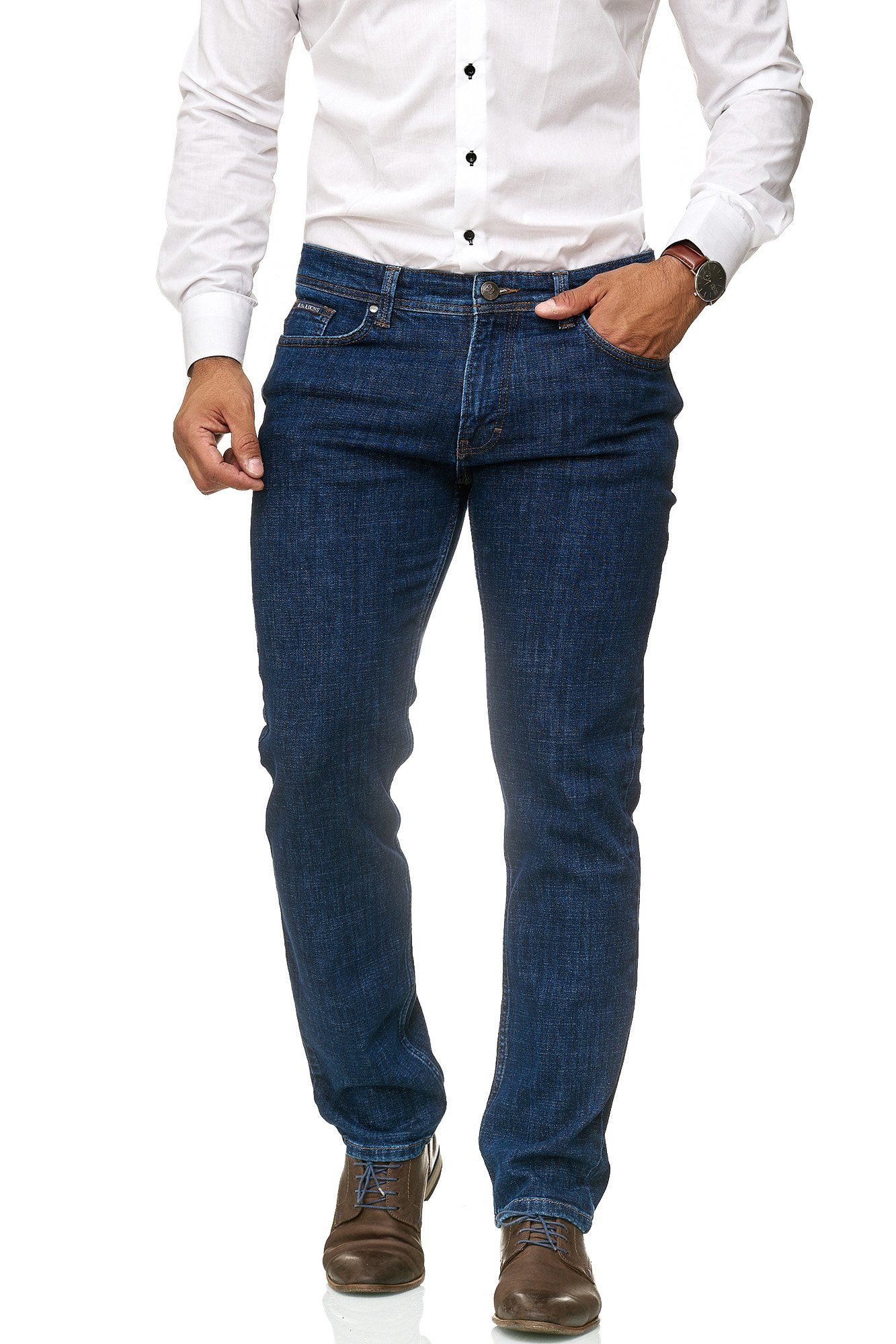 BARBONS 5-Pocket-Jeans Herren Regular Fit 5-Pocket Design günstig online kaufen