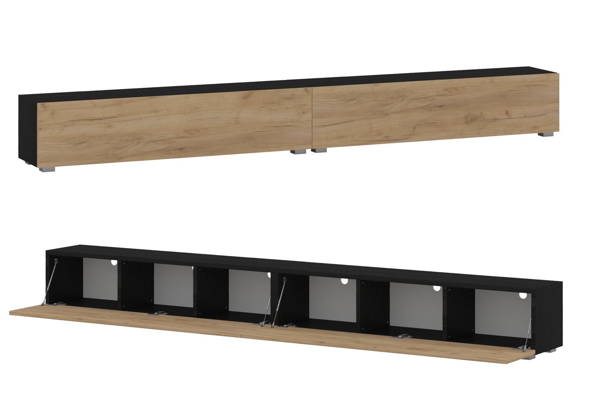 Platan Room Lowboard, Fernsehschrank 105/140/160/210/280cm breit Hängend Stehend Matt