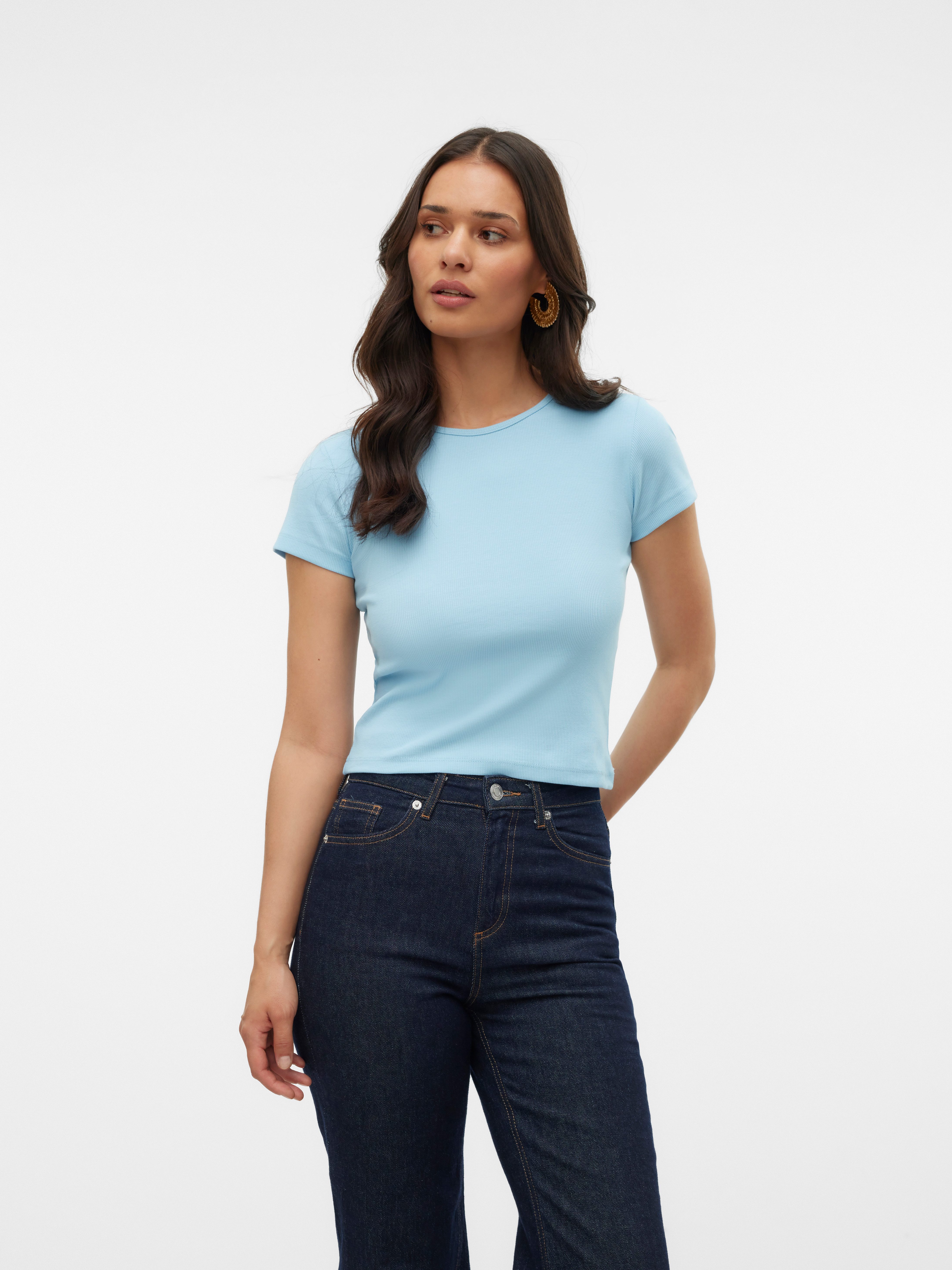 Vero Moda Rundhalsshirt VMCHLOE SS SHORT günstig online kaufen