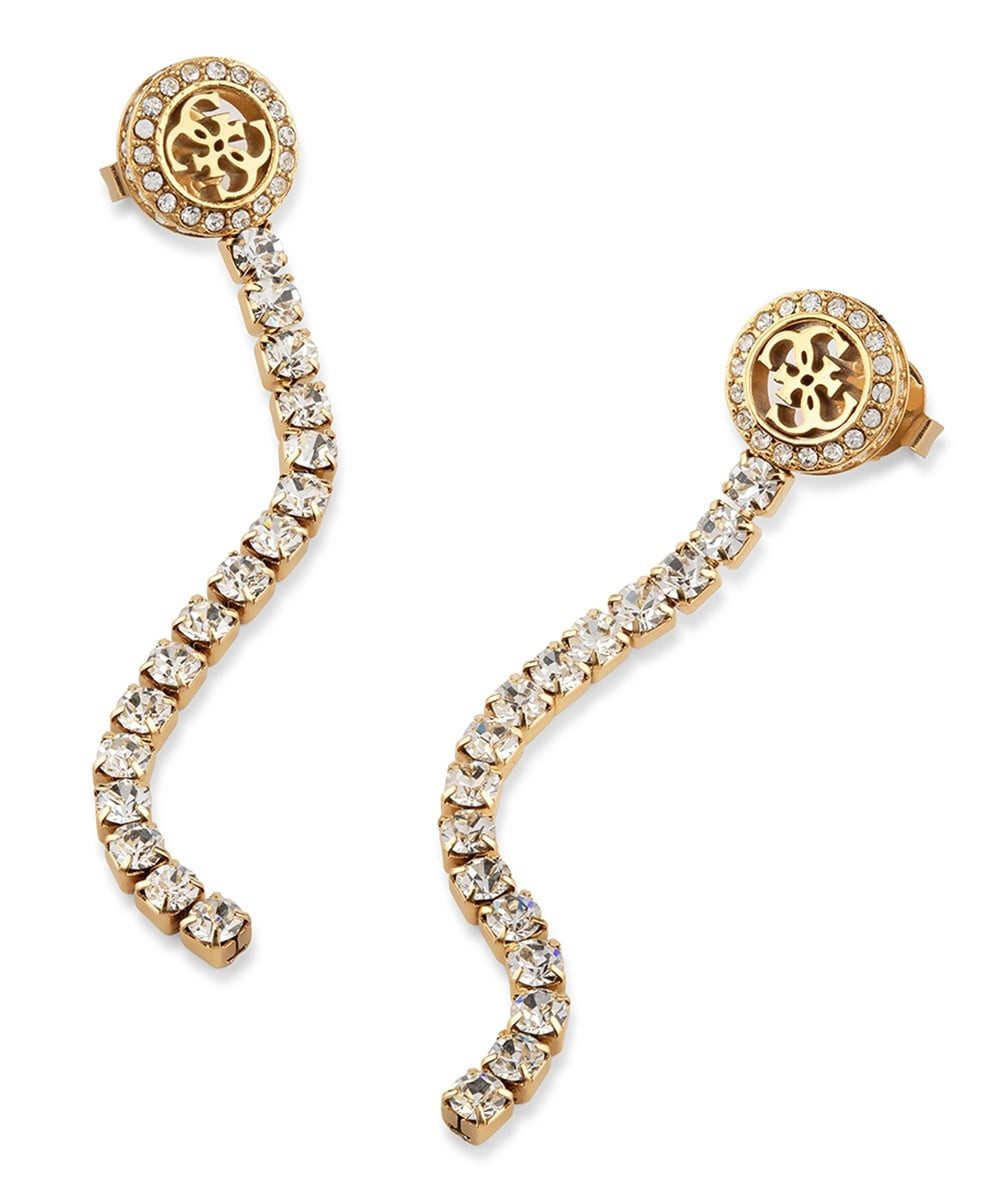 Guess Paar Ohrstecker Damen-Paradise Tennis Goldfarben