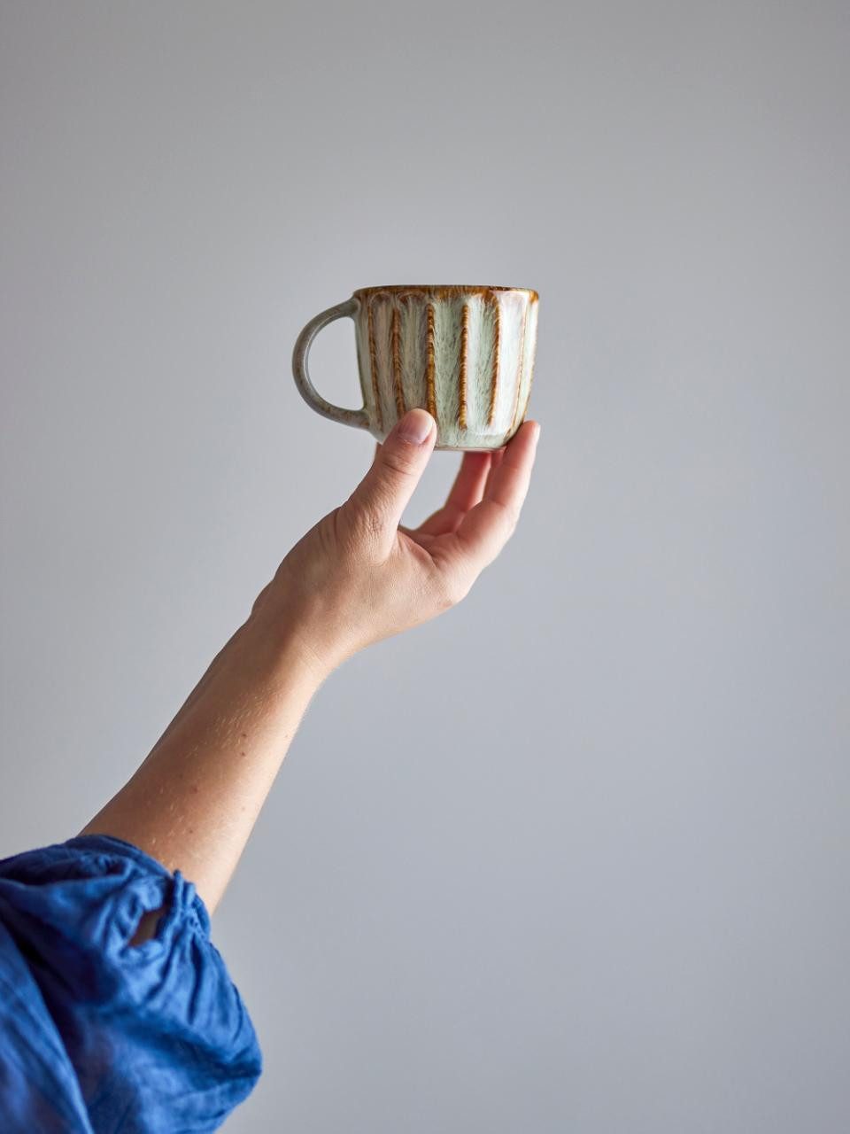 Bloomingville Tasse Fleur, Steingut