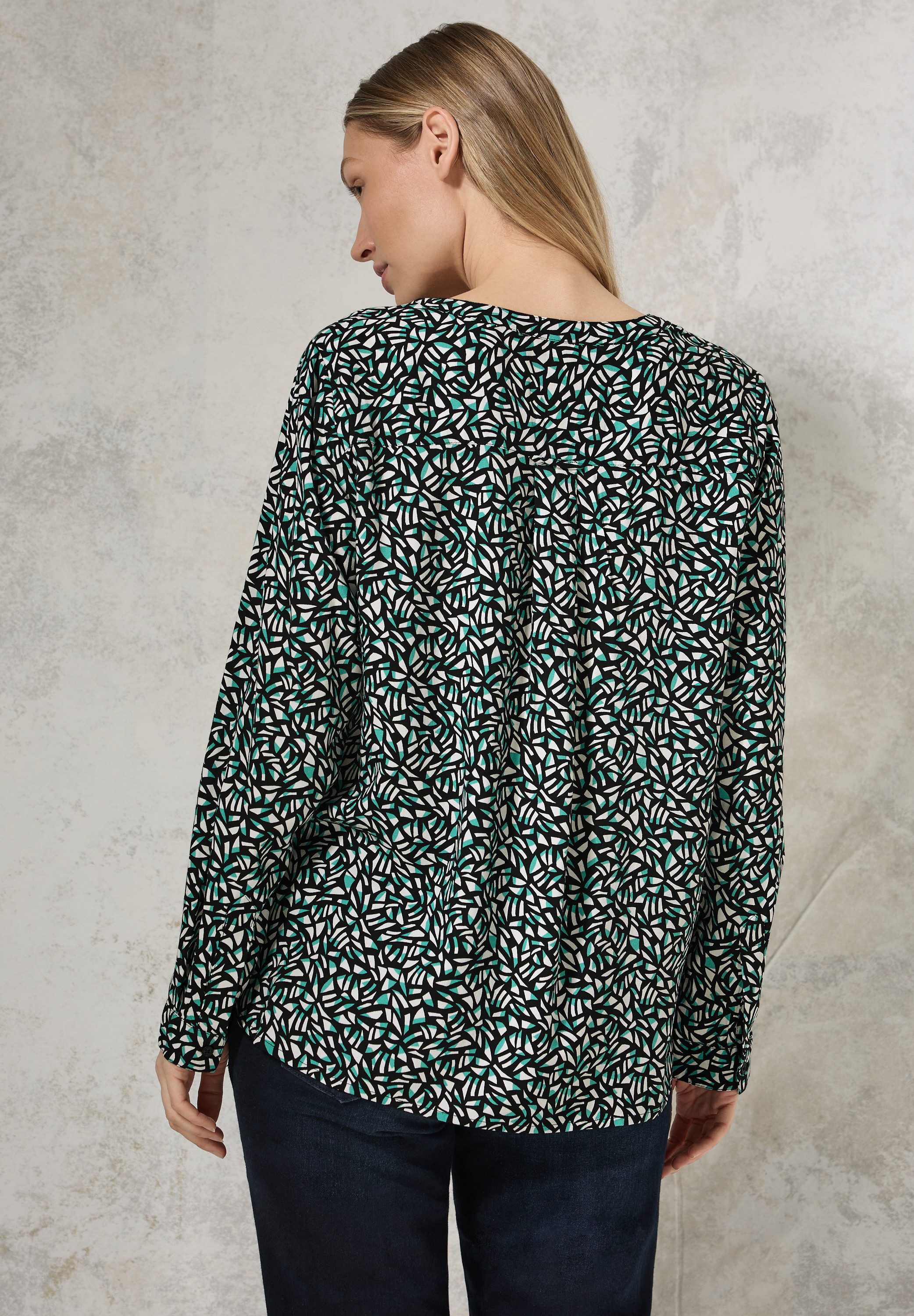 CECIL Langarmbluse mit All-Over Print günstig online kaufen