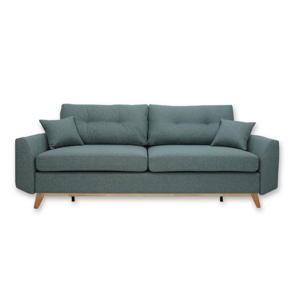 VitaliSpa® Schlafsofa »Schlafcouch Boxspringsofa Sidney Schlaffunktion Bettkasten«