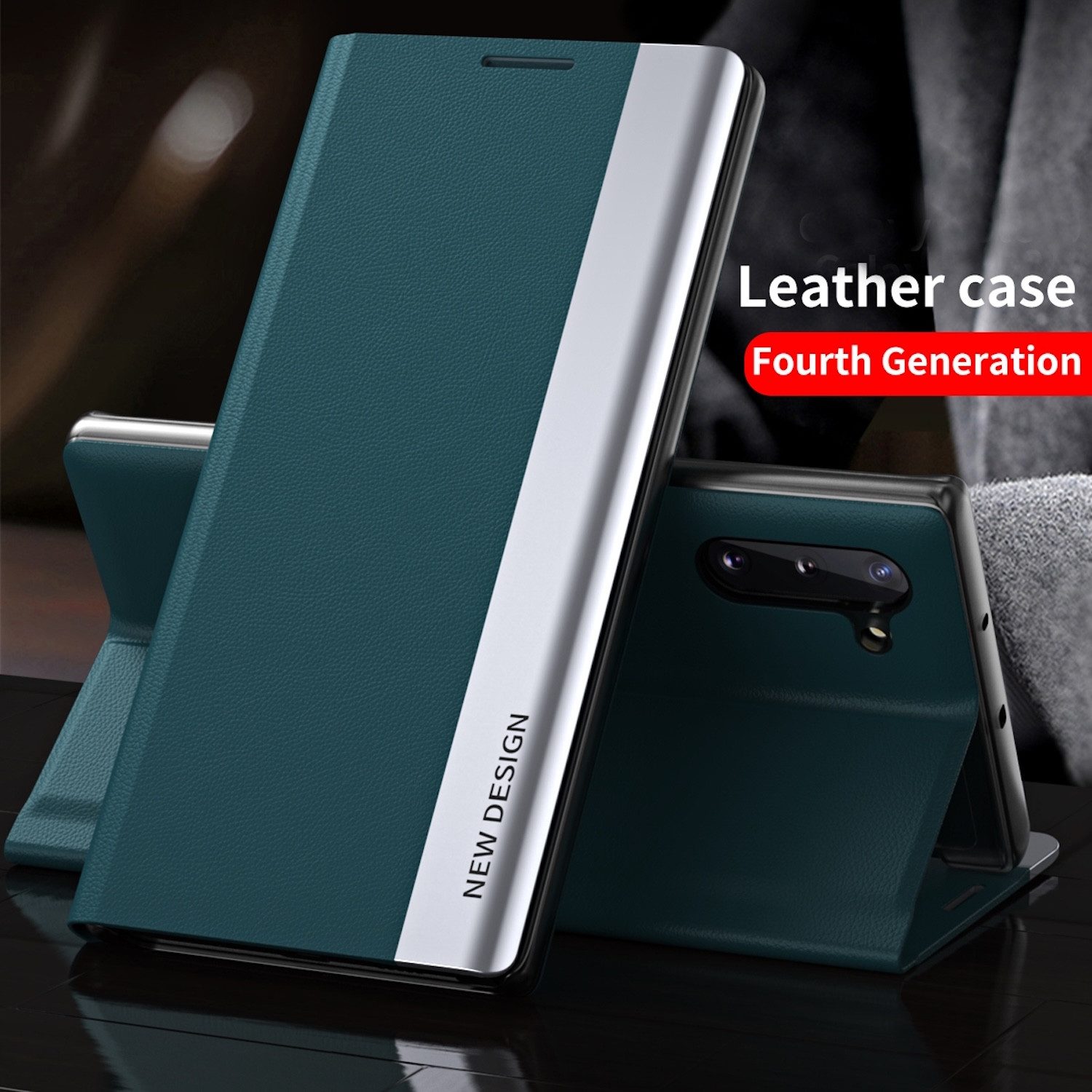 Wigento Smartphone-Hülle Für Honor Magic 7 Lite / X9c Electroplated Kunstleder Hülle Schwarz, Seiten-Elektroplattierung, Flip-Stand, Adsorptionsfunktion