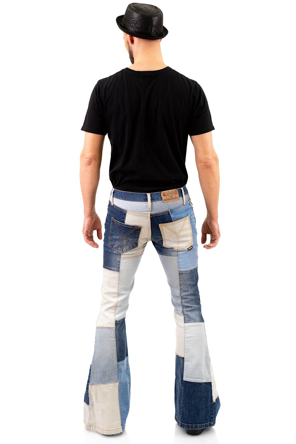 Comycom Schlagjeans Herren STAR BIRDY Patchwork