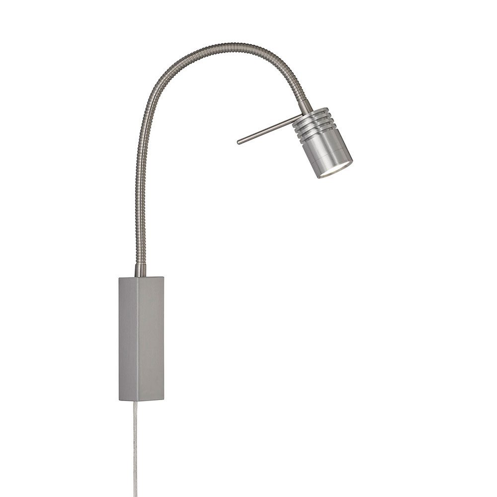FISCHER & HONSEL LED Wandleuchte, LED-Leuchtmittel fest verbaut, Warmweiß, Wandlampe Bettleuchte Schlafzimmerlampe flexibel LED Leselampe