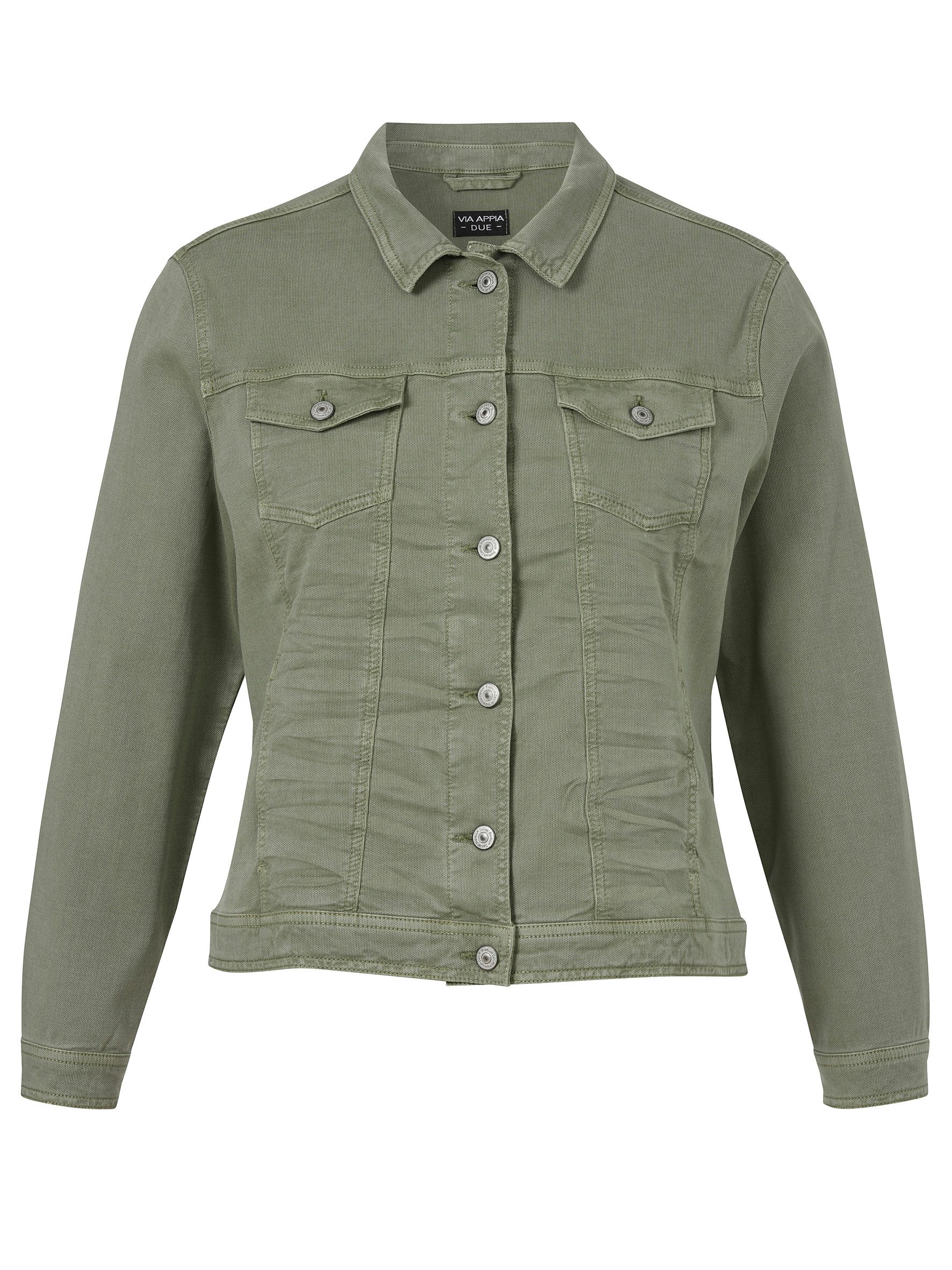 VIA APPIA Blouson Jacke Kragen 1/1 Arm Knöpfe