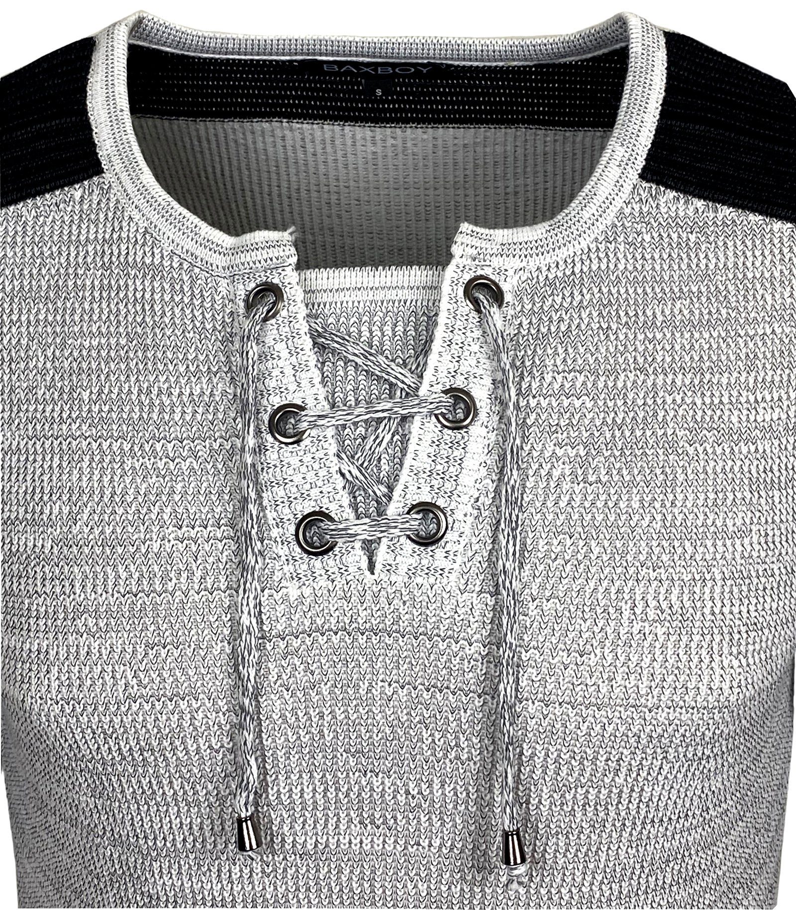 Baxboy Strickpullover Baxboy Herren Pullover V-Neck Strick-Pullover Moderner Männer 52205