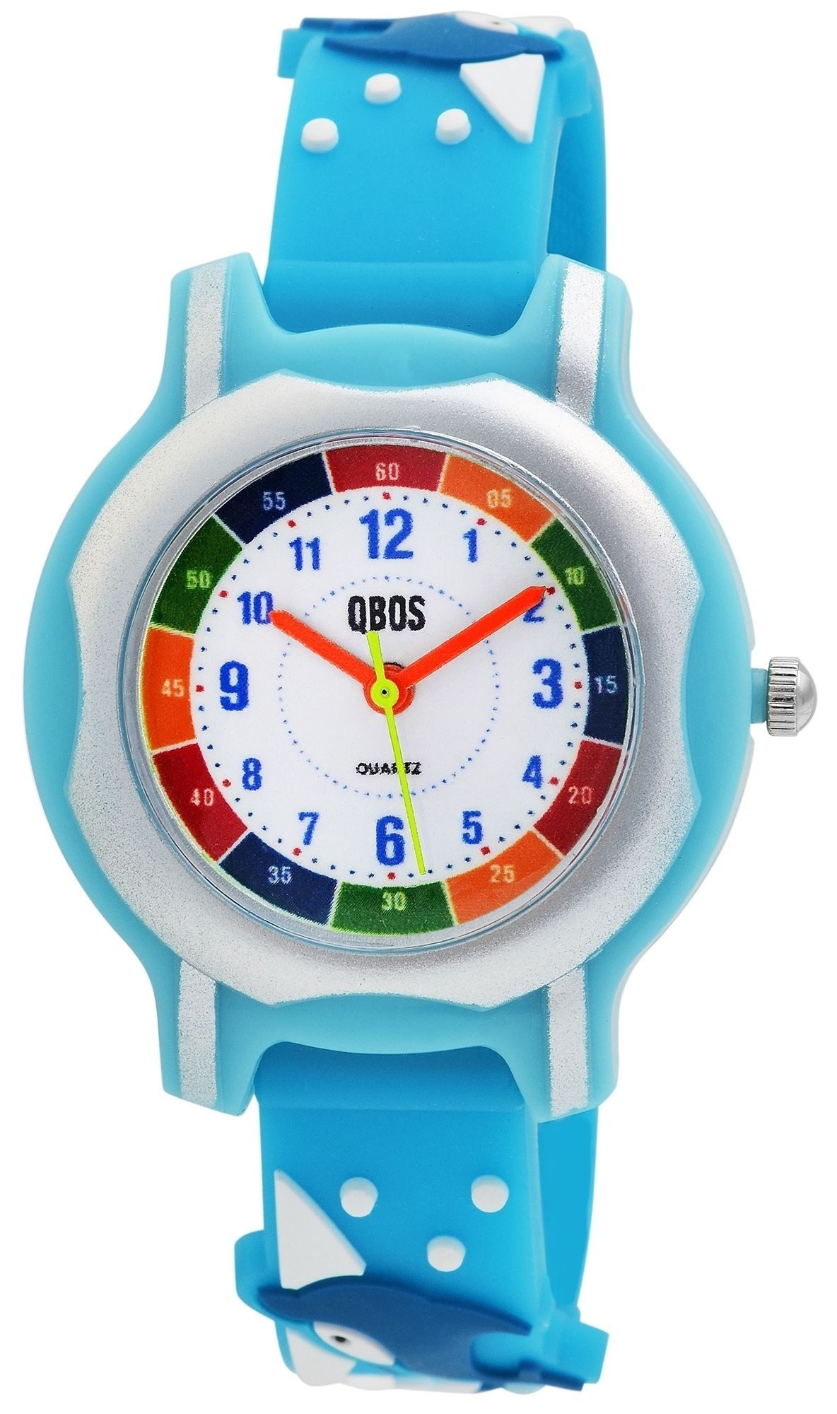 Quarzuhr Sam QBOS Kinderuhr mit Silikonarmband