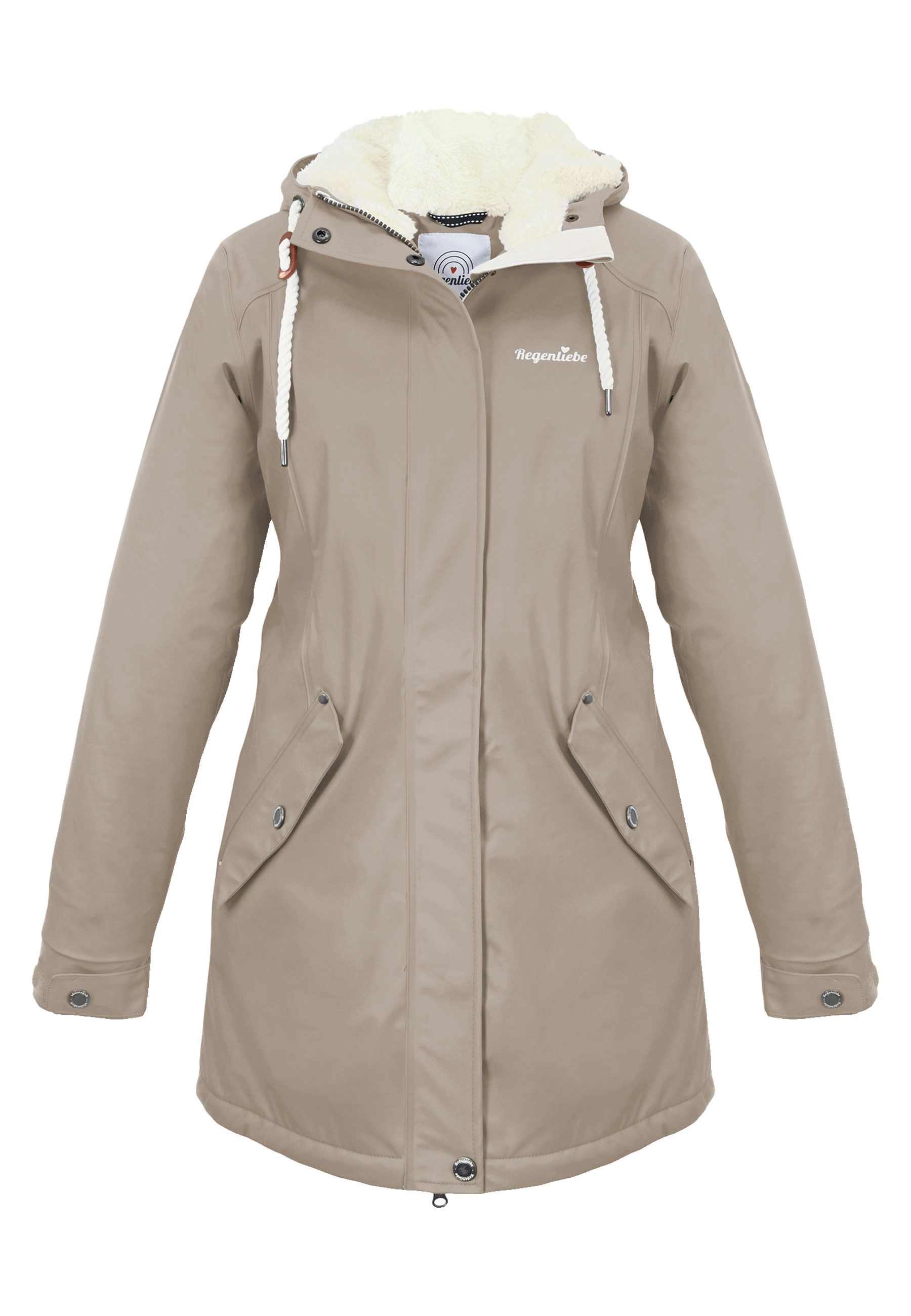 Regenliebe Regenjacke Friesennerz Regenparka mit Teddyfleece gefüttert günstig online kaufen