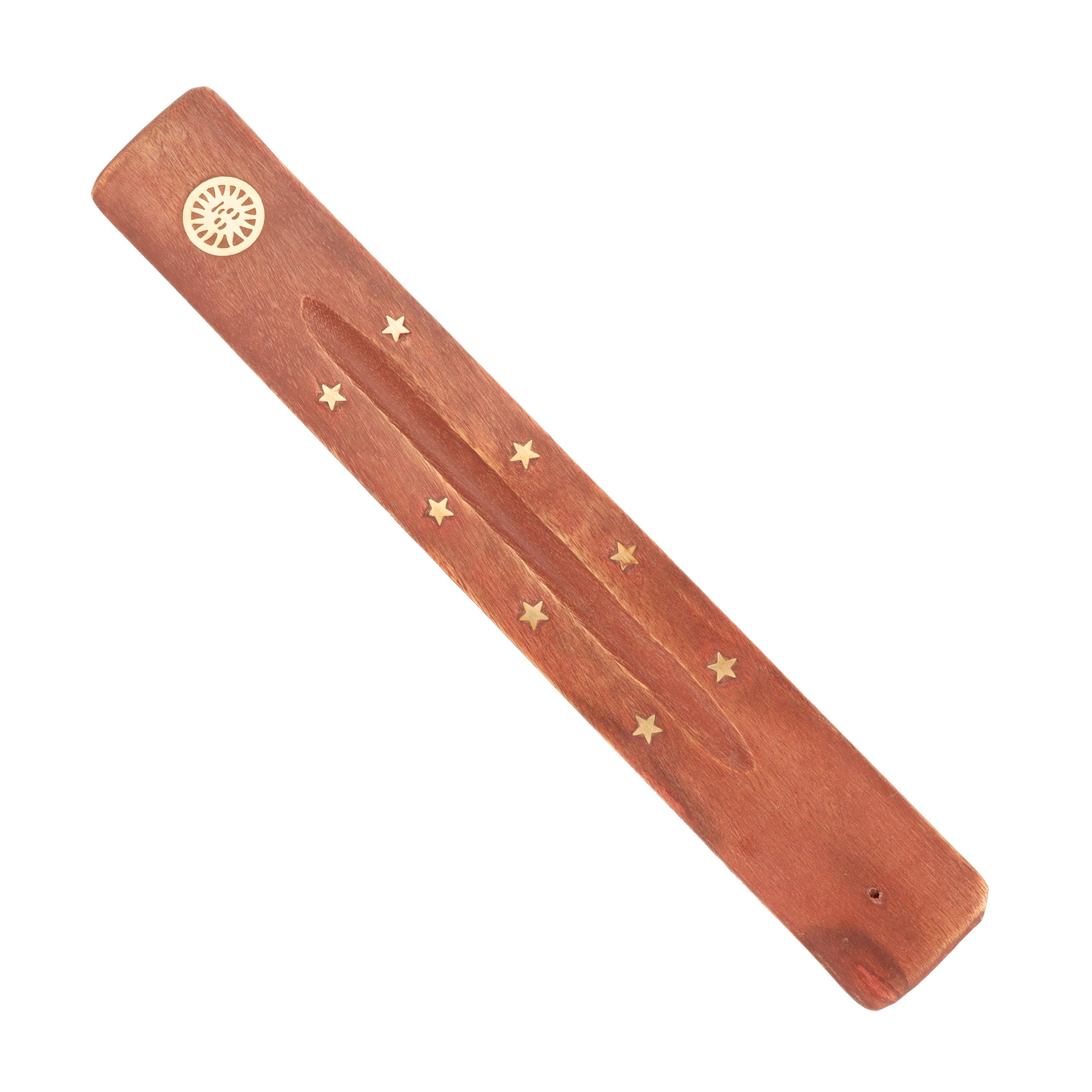 Lebensquelle Plus Räucherstäbchen-Halter Holzhalter für Räucherstäbchen Sonne und Sterne