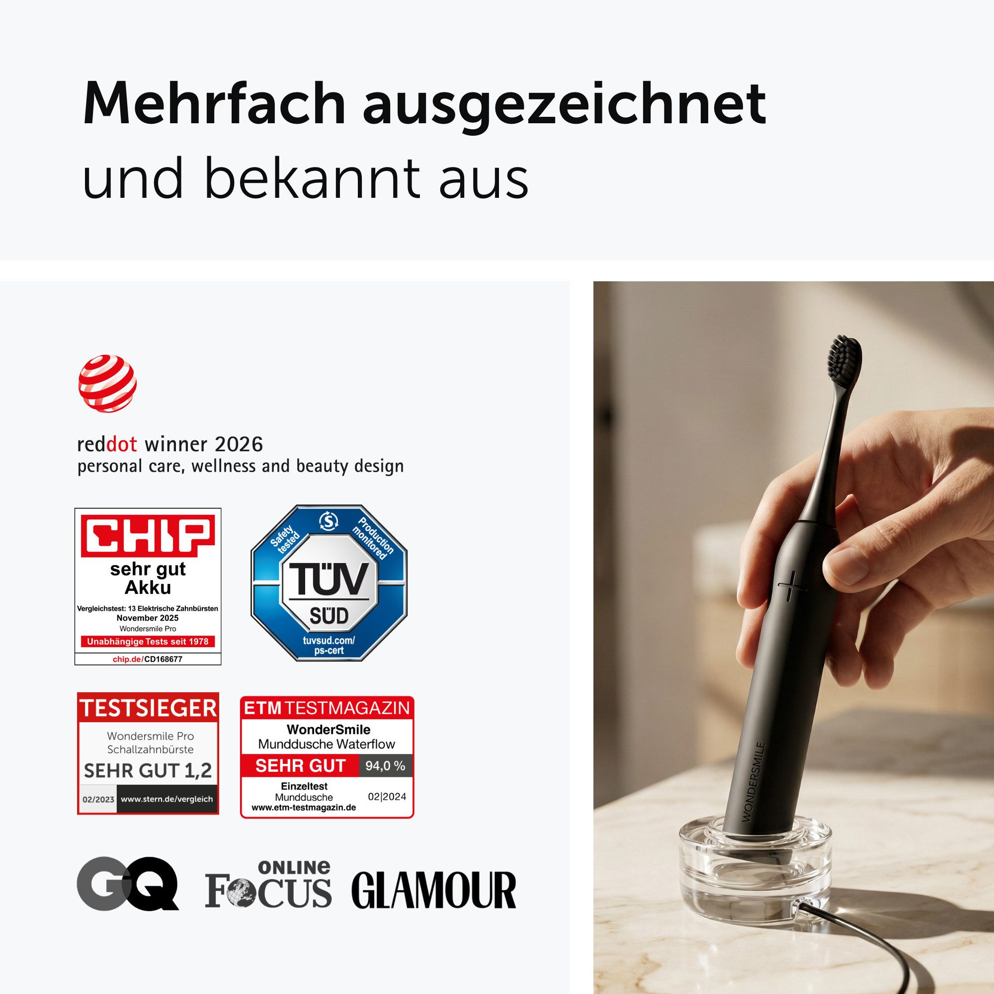 Wondersmile Munddusche Ultimate Oral Care Bundle (Reise-Pflege-Set), Aufsätze: 1 St. – Bild 5 von 5