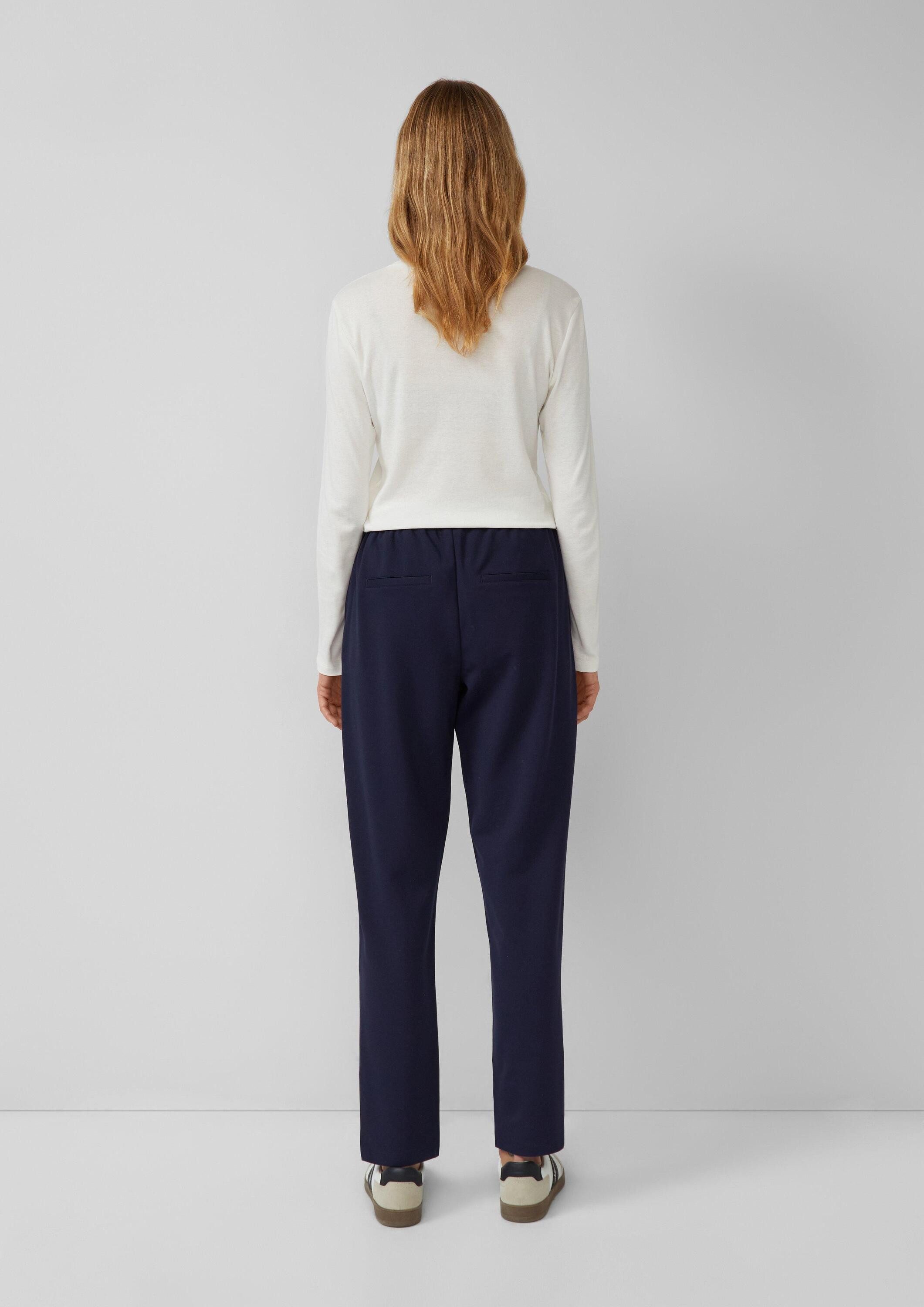 s.Oliver 7/8-Hose Hose Interlock-Jogg Pants mit Gummizug