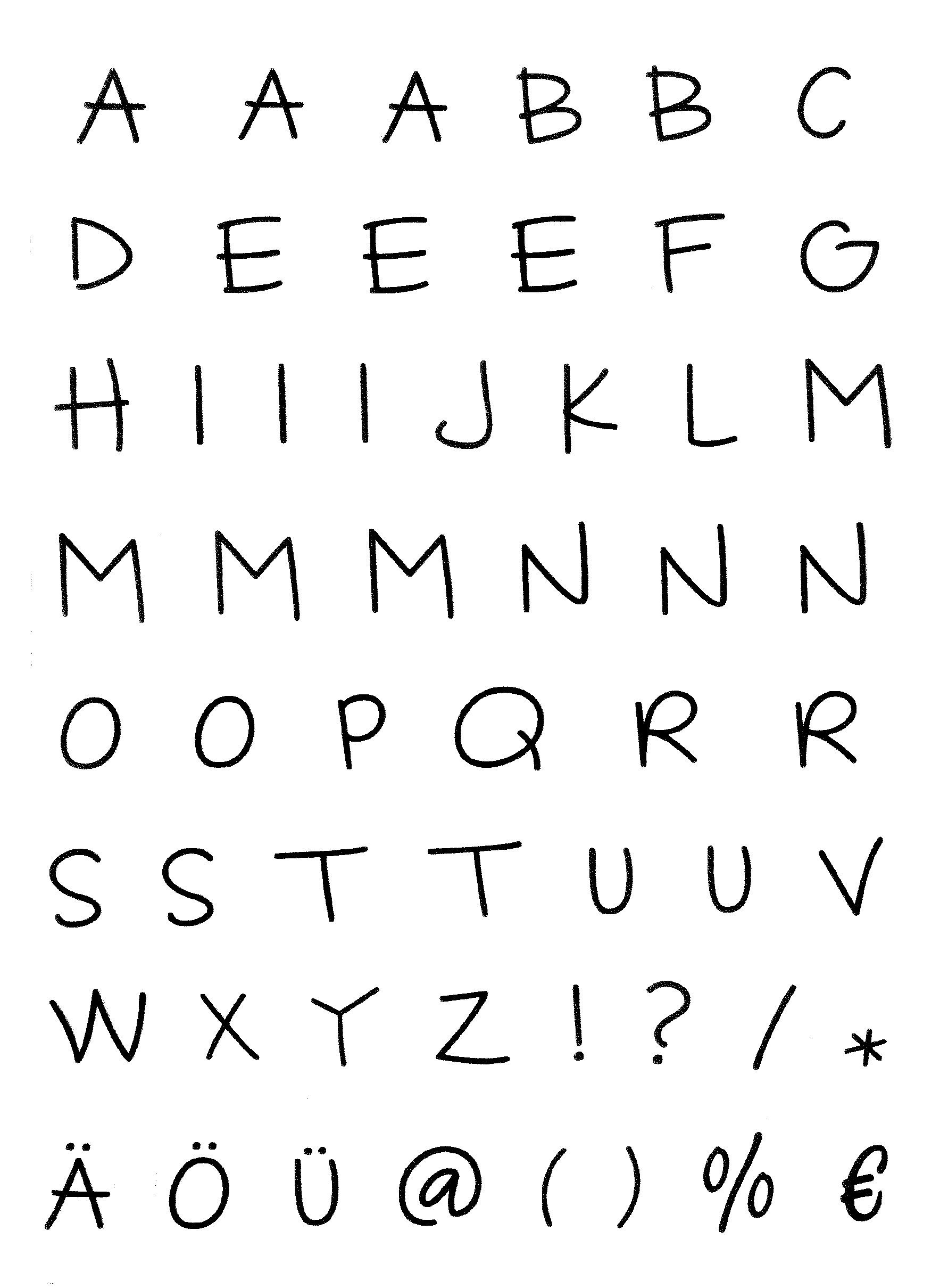 efco Марки Alphabet, 55 Stück