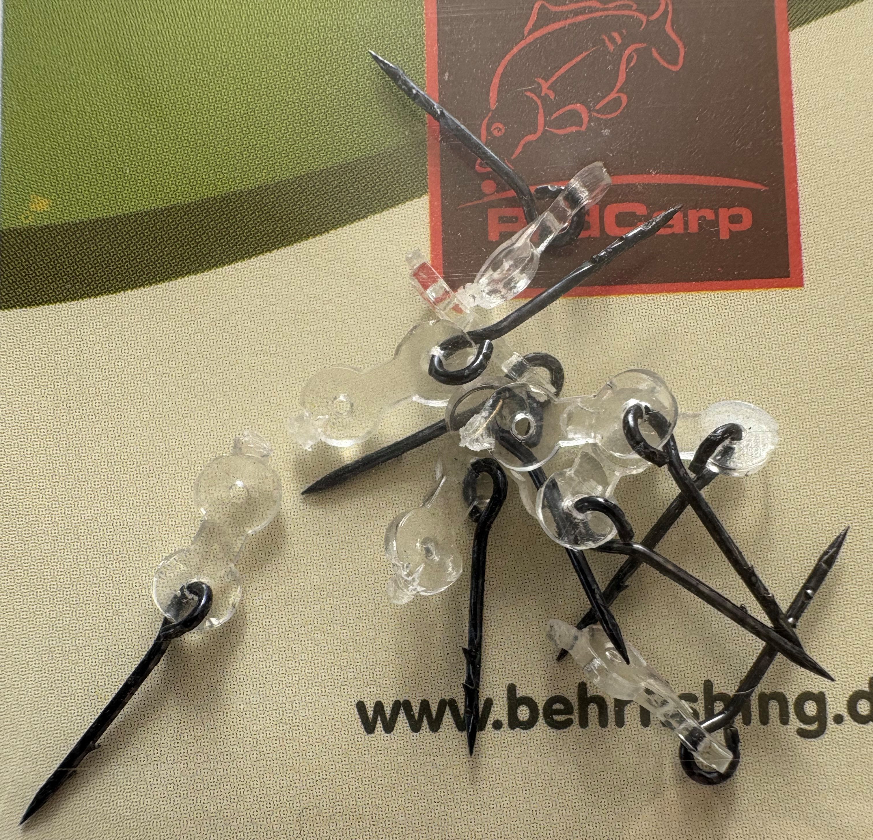 Behr Schnurstopper Boilie Stopper Stifte Bait Spike 10 St. - 3 Längen wählbar - Feedern, Unauffällige Farbe