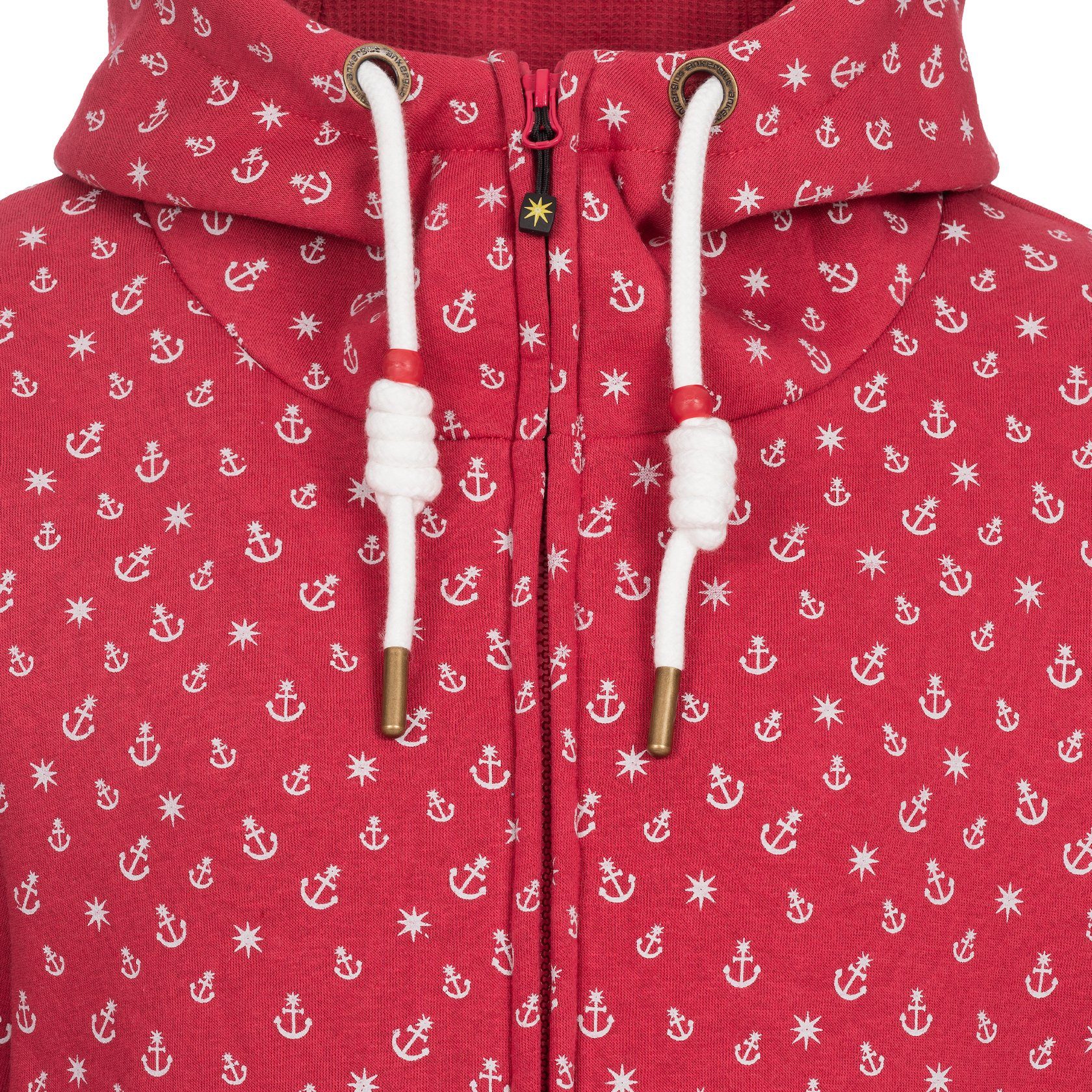 ankerglut Kapuzensweatshirt ANCHORAGE Women in lässigem Oversized-Schnitt