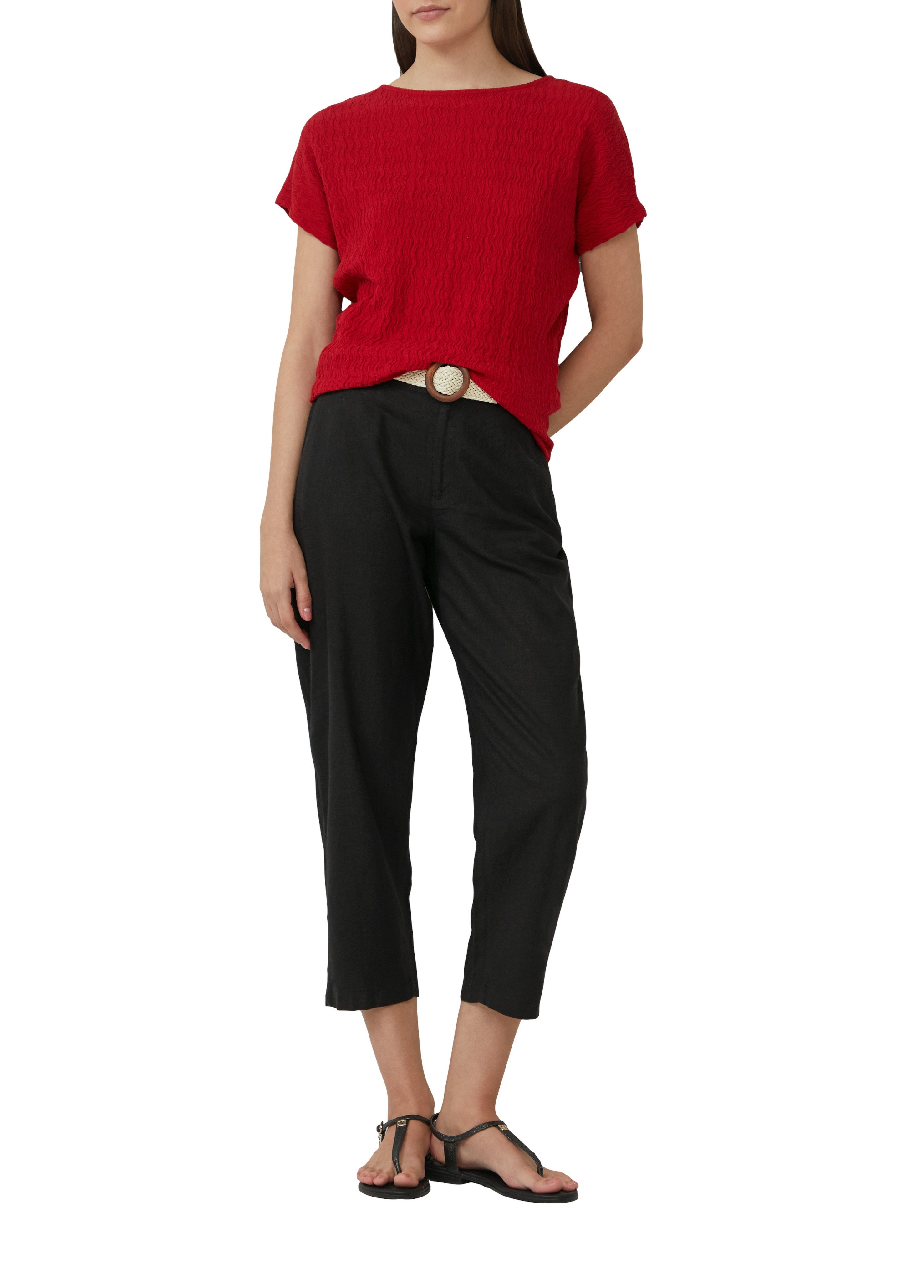 s.Oliver T-Shirt in Struktur-Optik günstig online kaufen