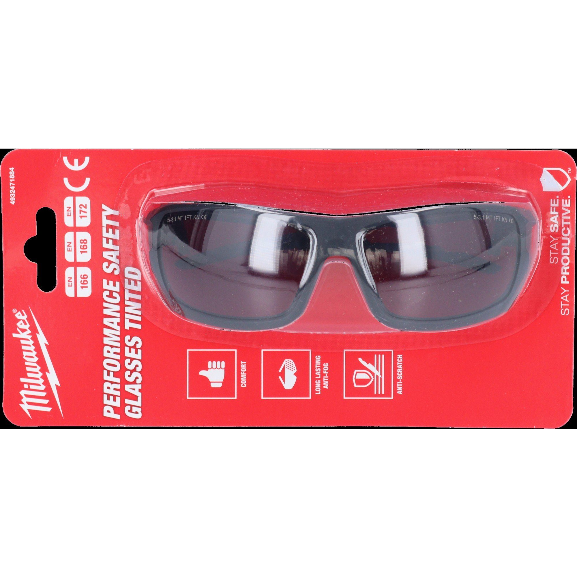 Milwaukee Arbeitsschutzbrille Performance Tinted Safety Glasses (4932471884) getönte Ausführung