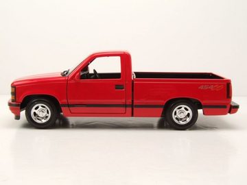 Maisto® Modellauto Chevrolet 454 SS Pick Up 1993 rot Modellauto 1:24 Maisto, Maßstab 1:24